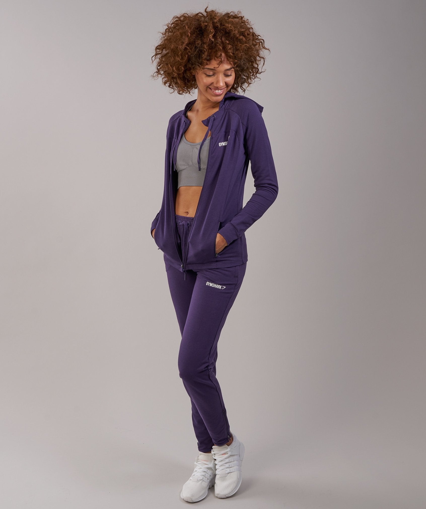 Fit Hoodie in Rich Purple - view 3