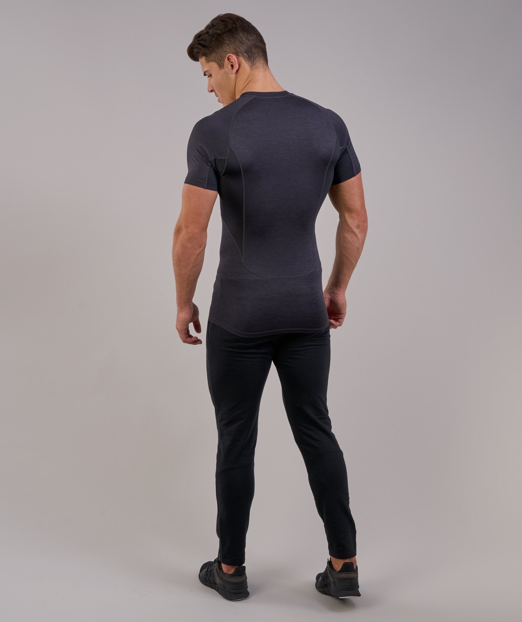 Element Baselayer Short Sleeve Top in Black Marl - view 2