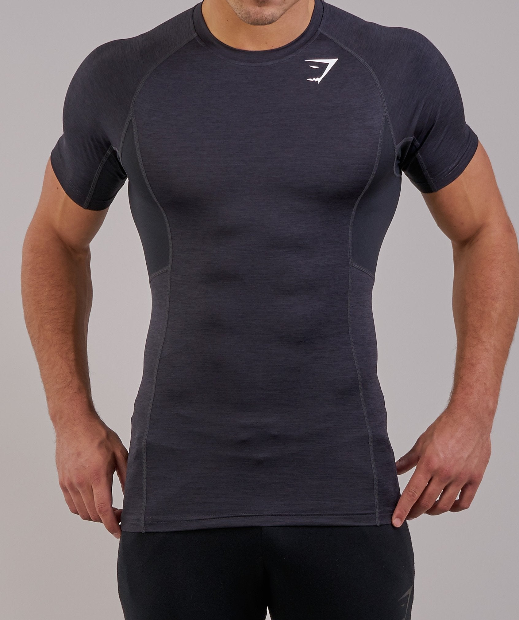 Element Baselayer Short Sleeve Top in Black Marl - view 3