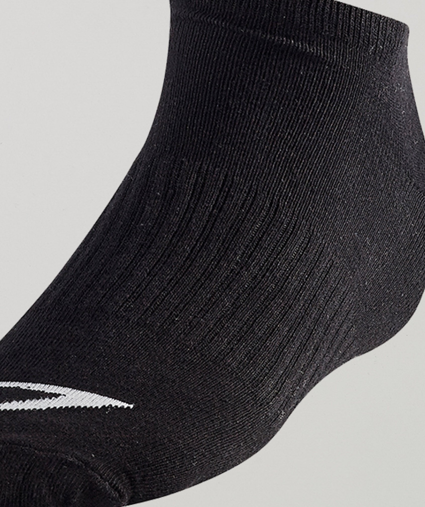 Mens Trainer Socks 3pk in Black - view 6