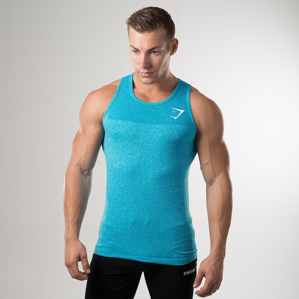 Phantom Seamless Tank in Blue - view 1