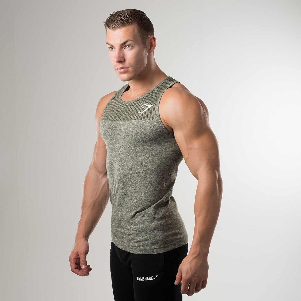 Phantom Seamless Tank in Alpine Green - view 1