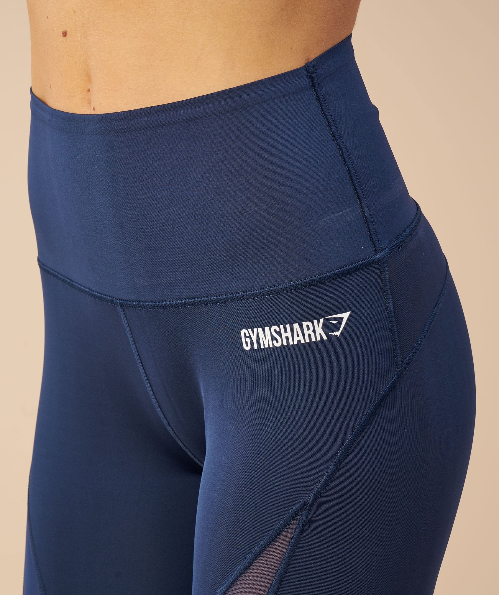 Fusion Cropped Leggings in Sapphire Blue - view 6