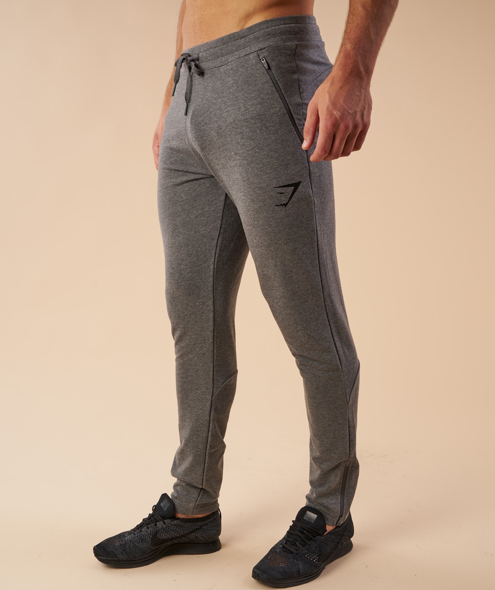 Fit Tapered Bottoms in Charcoal Marl - view 4