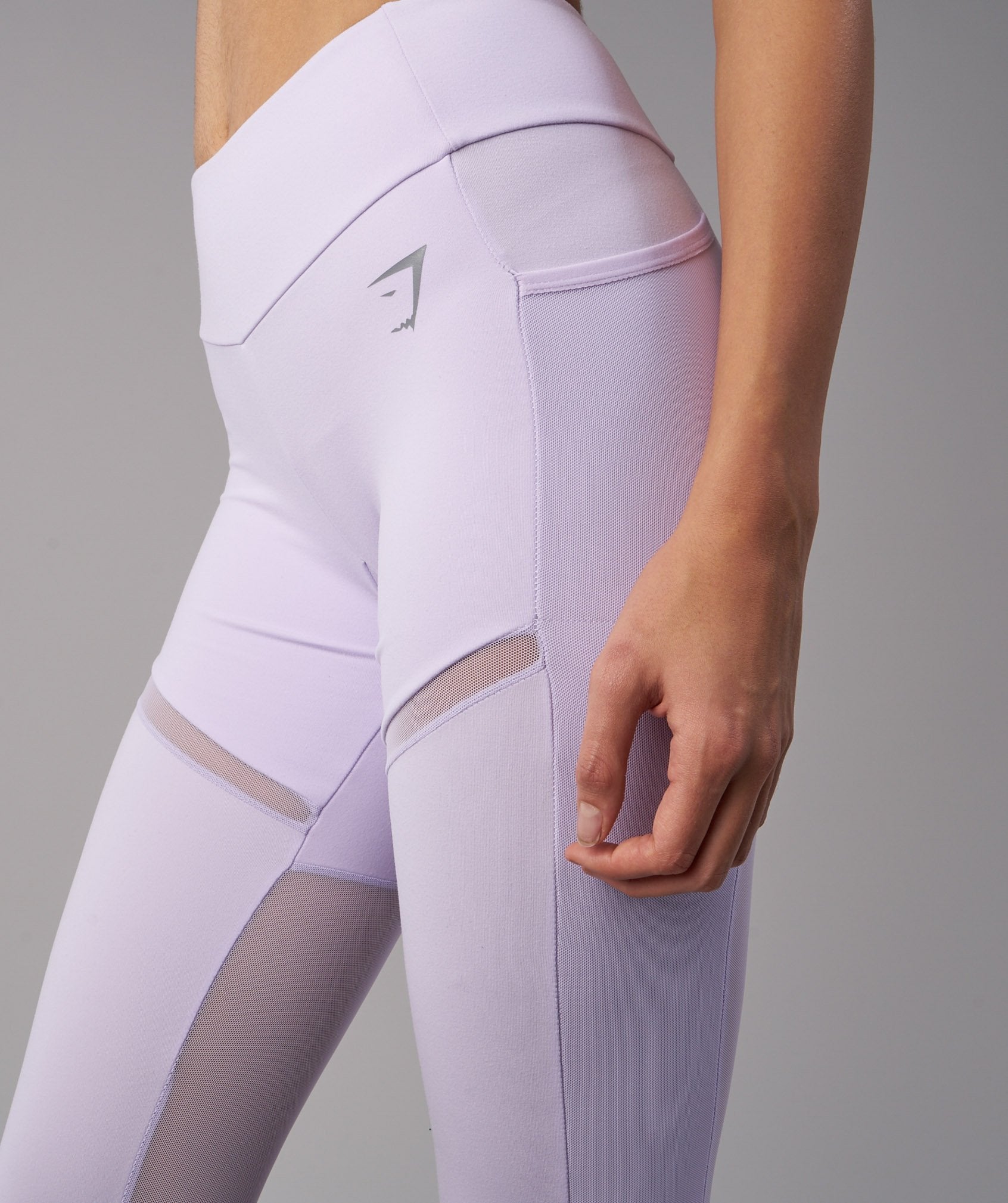 Simply Mesh Leggings in Pastel Lilac - view 5