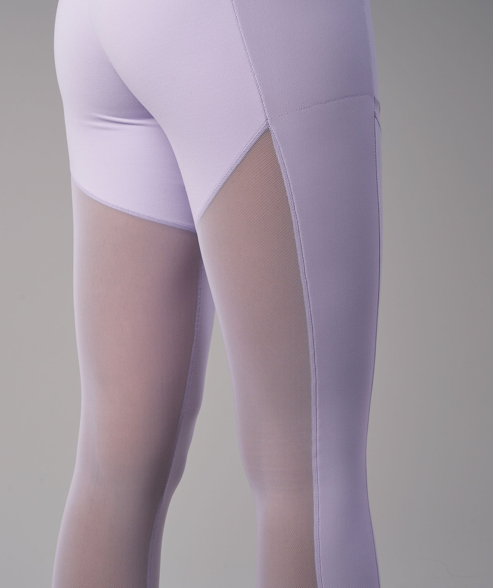 Simply Mesh Leggings in Pastel Lilac - view 6