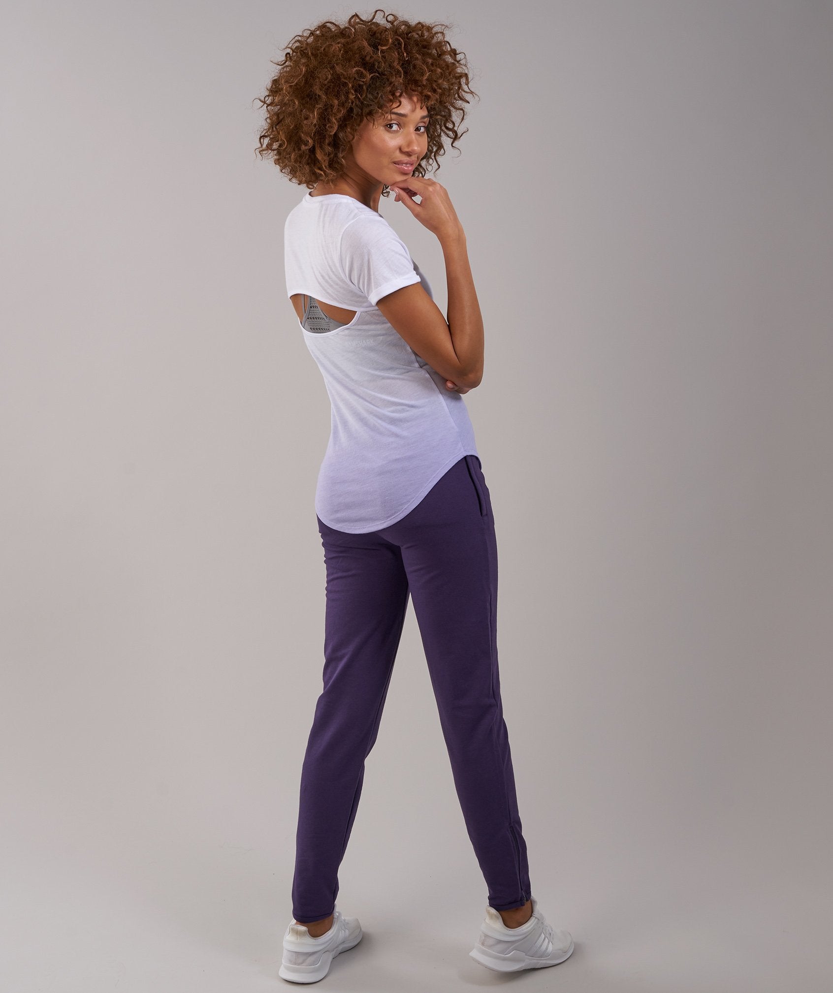 Ombre T-Shirt in White/Soft Lilac - view 2