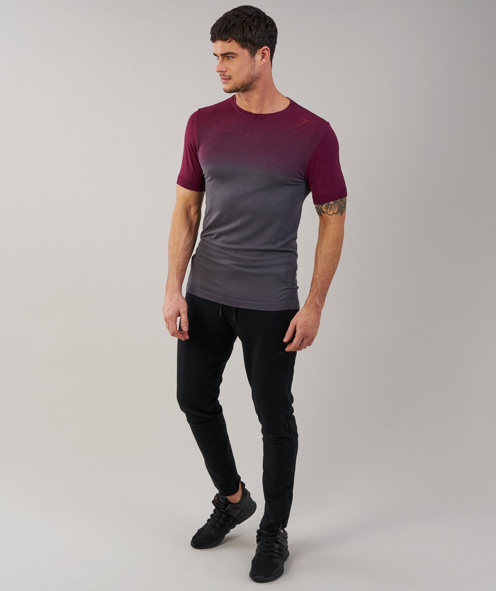 Ombre T-Shirt in Port/Charcoal - view 4