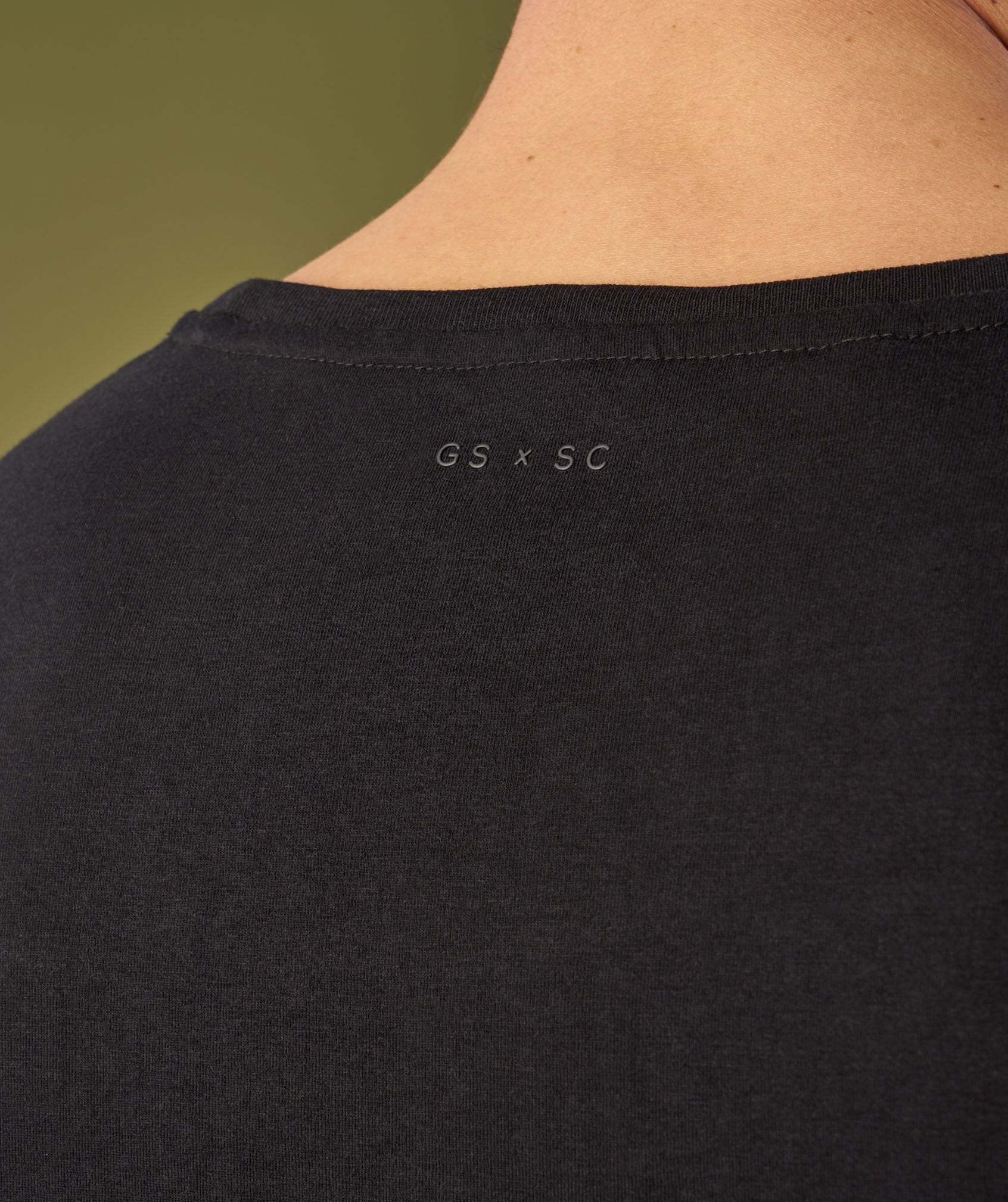 Raw 3/4 Sleeve T-Shirt in Black - view 5