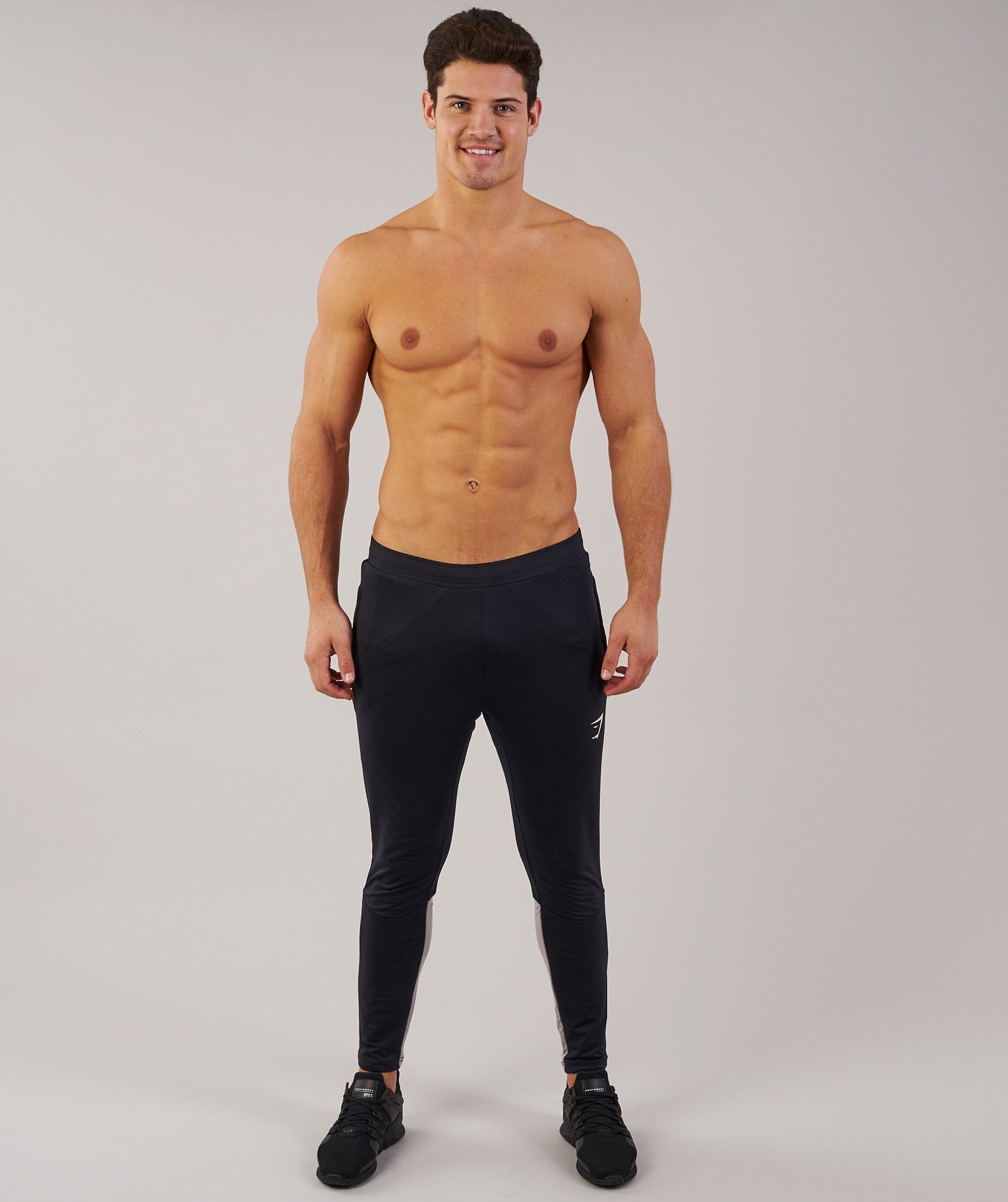 Reactive Training Bottoms in Black/Light Grey - view 1