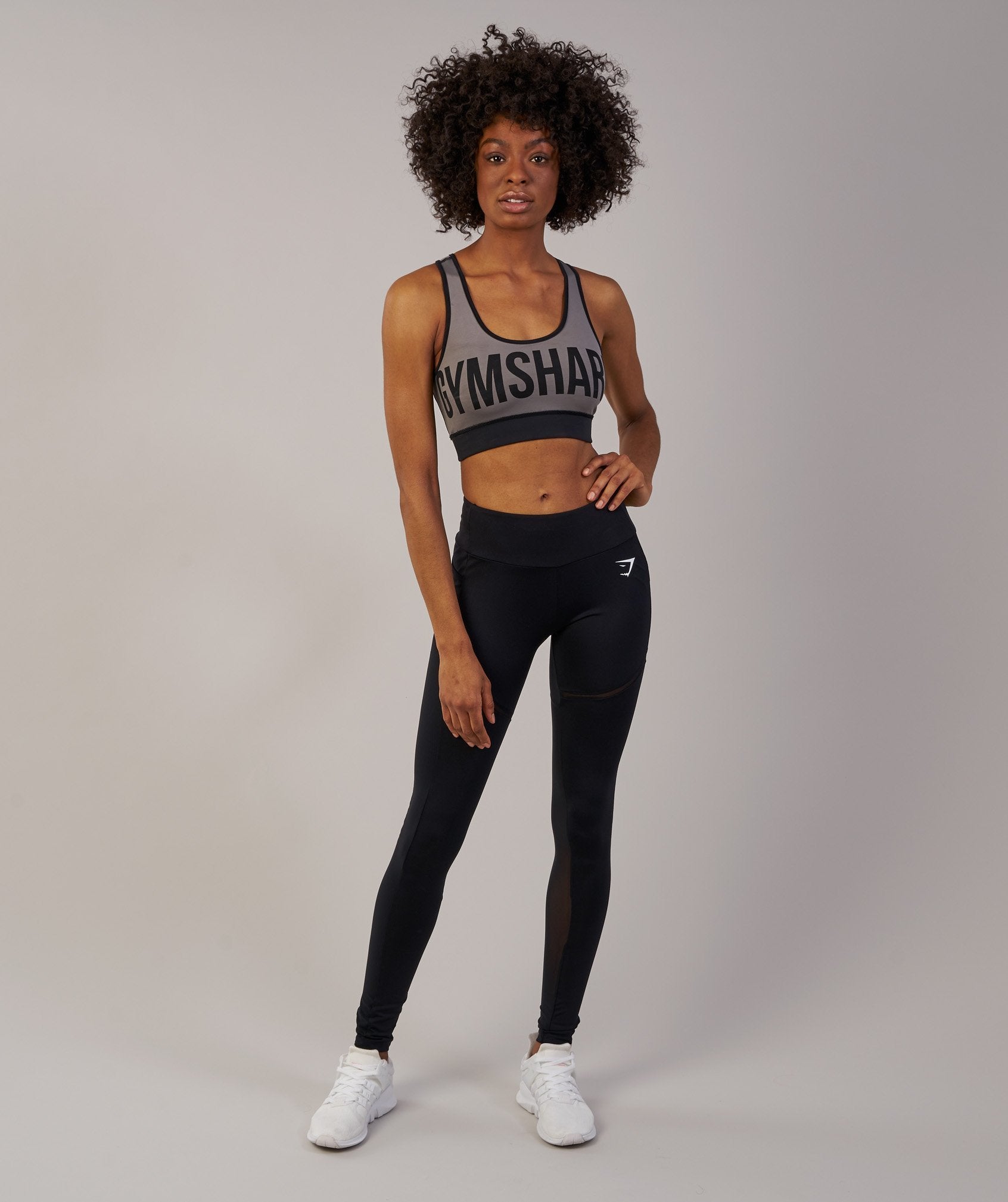 Reversible Sports Bra in Black/Slate Grey - view 2