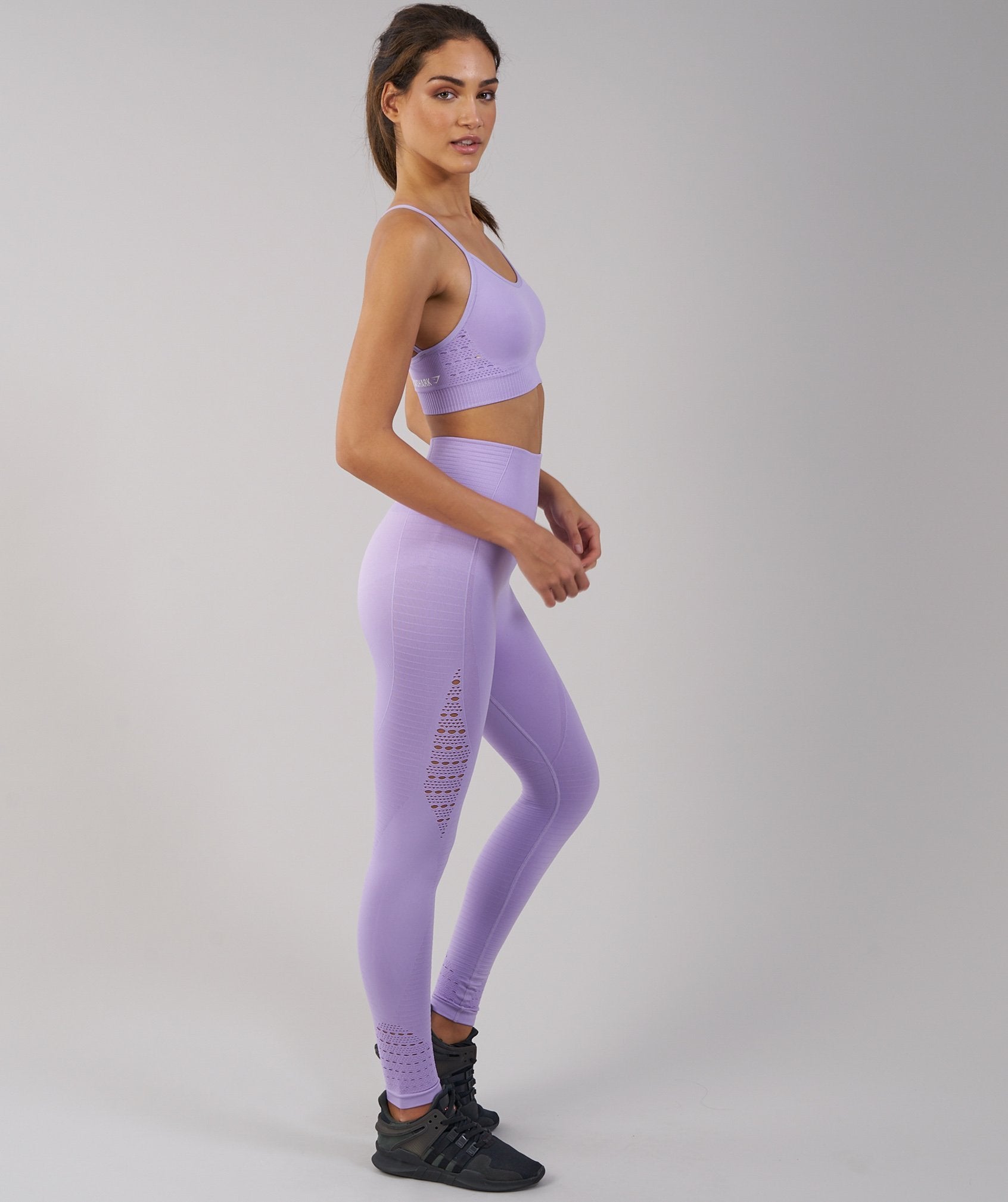 Energy Seamless Sports Bra in Pastel Lilac - view 4
