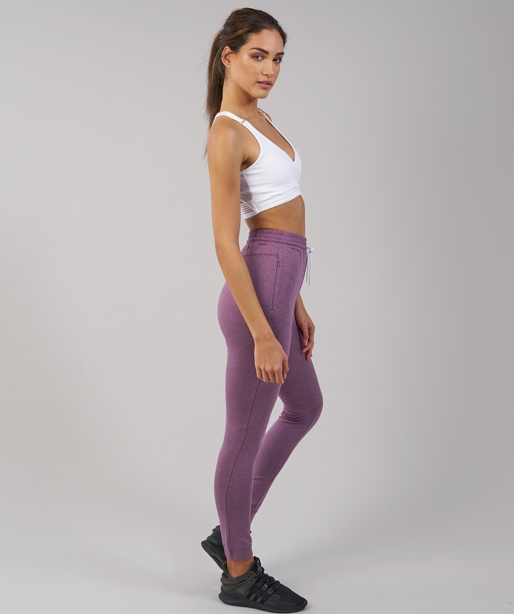 Solace Bottoms in Purple Wash Marl - view 3