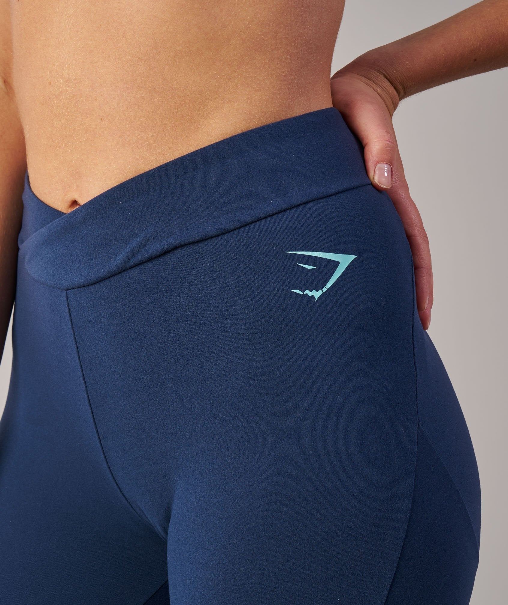 TwoTone Leggings in Sapphire Blue Marl/Pale Turquoise Marl - view 5