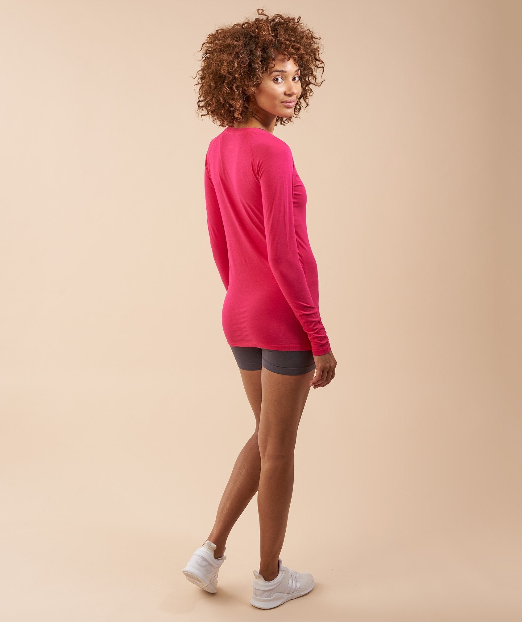 Verve Long Sleeve T-Shirt in Cranberry - view 5