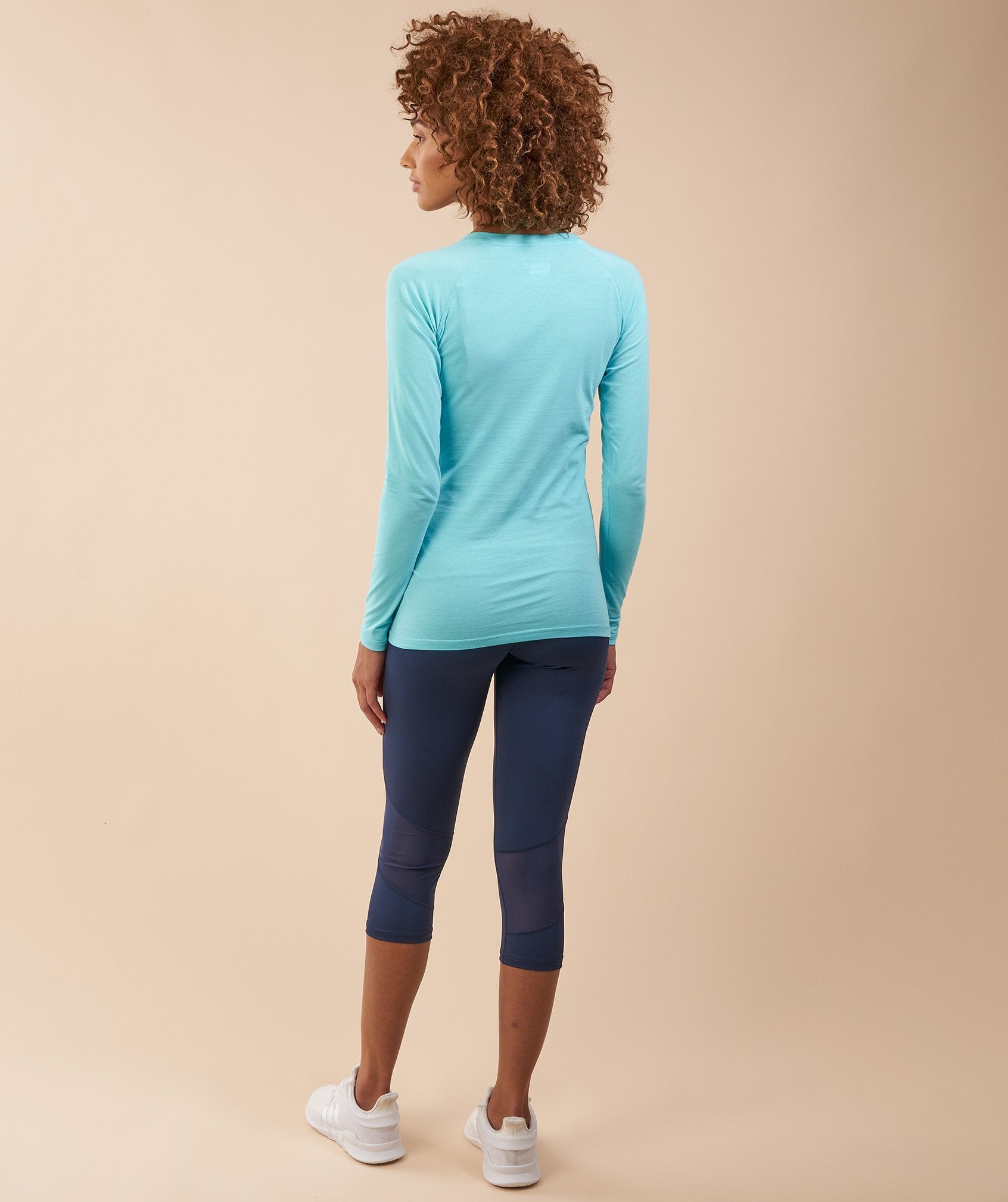 Verve Long Sleeve T-Shirt in Marine Blue - view 2