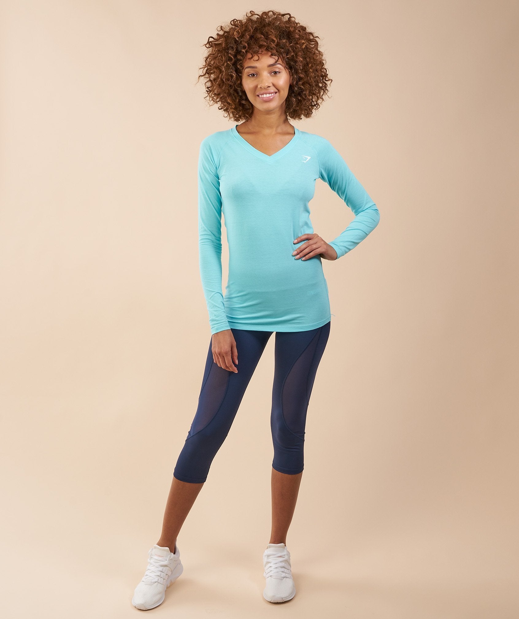 Verve Long Sleeve T-Shirt in Marine Blue - view 1