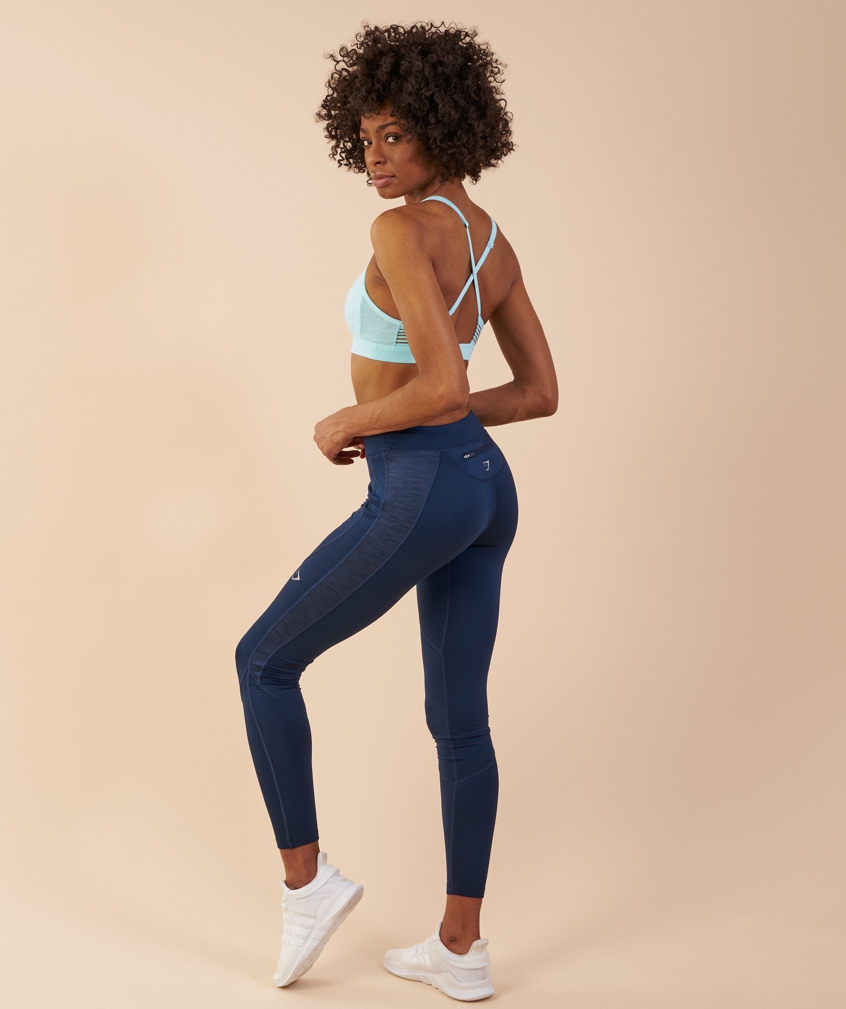 Winter Running Leggings in Sapphire Blue - view 3