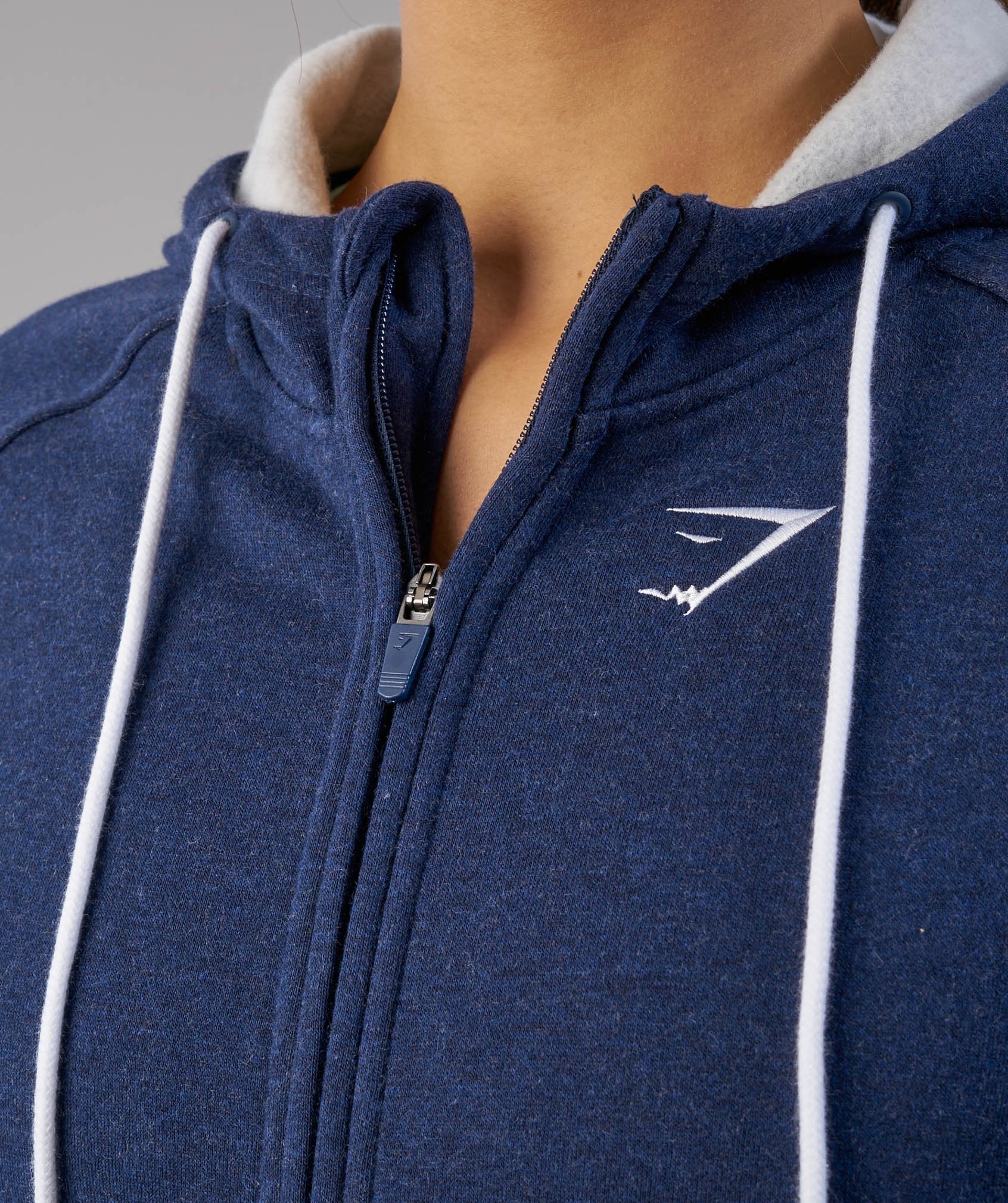 Winter Tracksuit Zip Hoodie in Sapphire Blue Marl - view 5