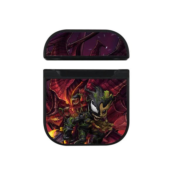 Groot Merger with The Monster Hard Plastic Case Cover For Apple Airpods