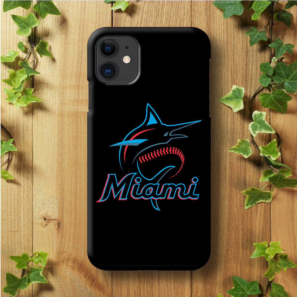 Baseball Miami Marlins Mlb 001 Iphone 11 Hoesje Cc-45420-0