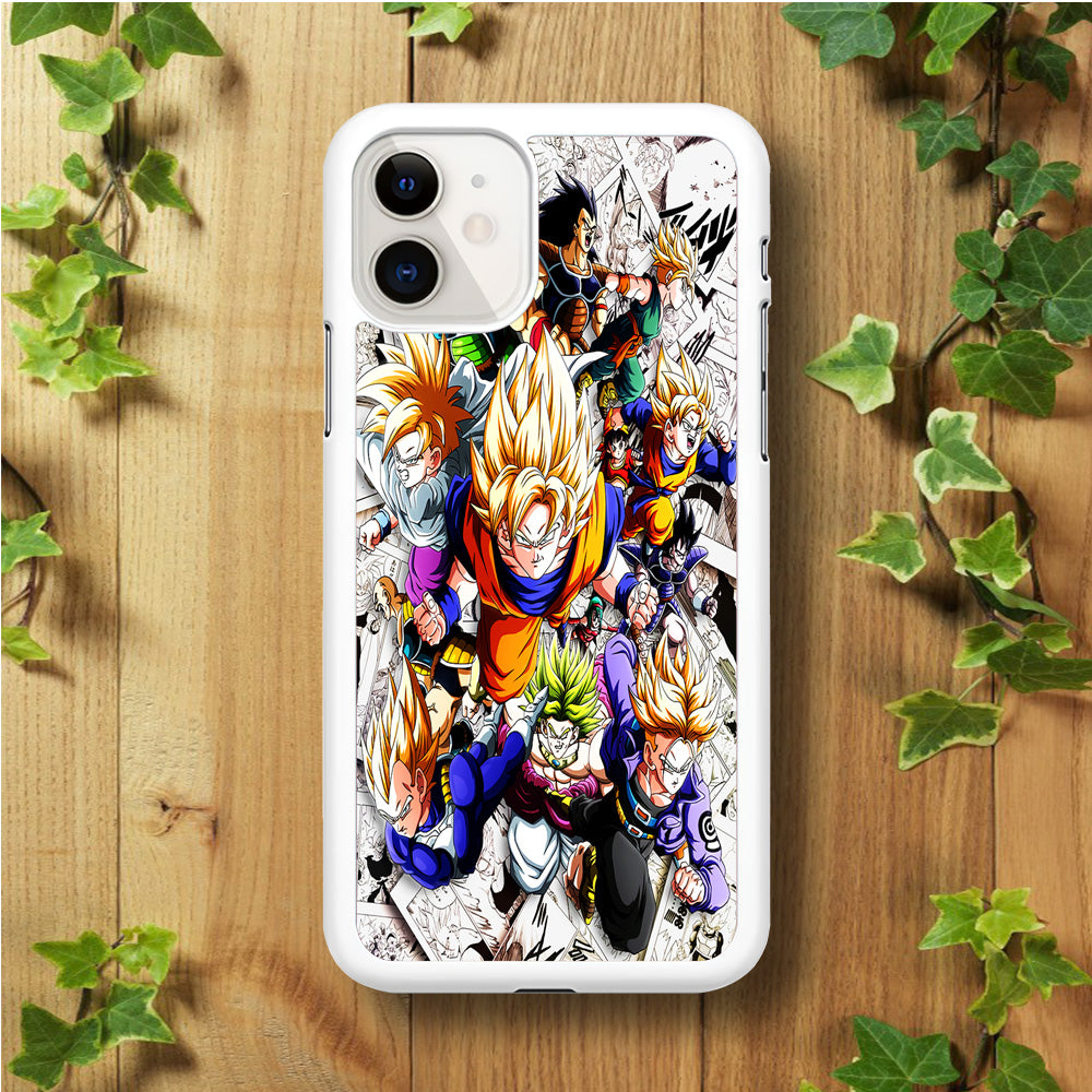 Dragon Ball Z Comic Background Iphone 11 Hoesje Cc-41236-0