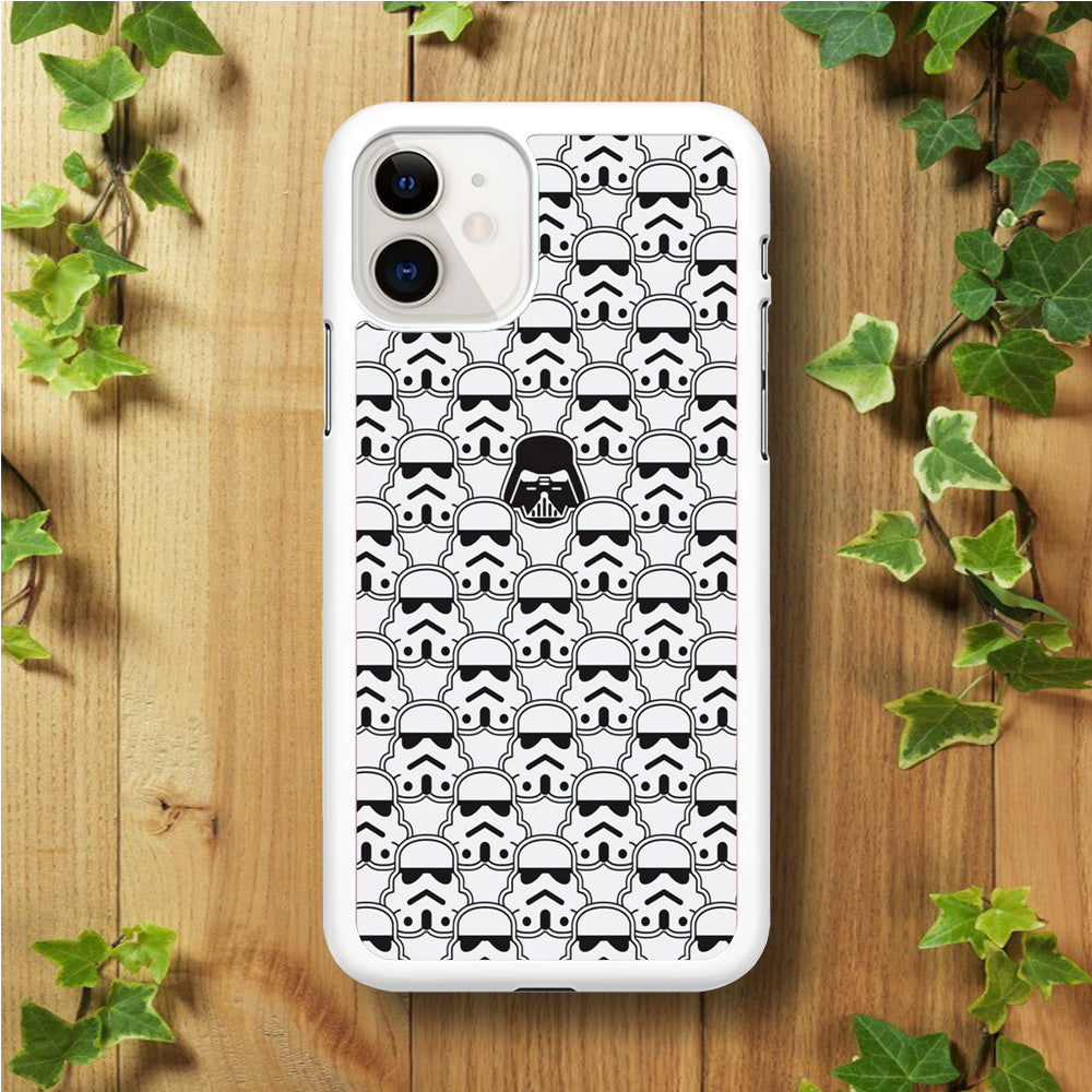 Stormtrooper Face Pattern Star Wars Iphone 11 Hoesje Cc-89830-0