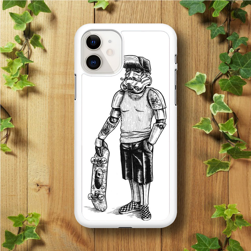 Stormtrooper Skateboard Star Wars Iphone 11 Hoesje Cc-61167-0