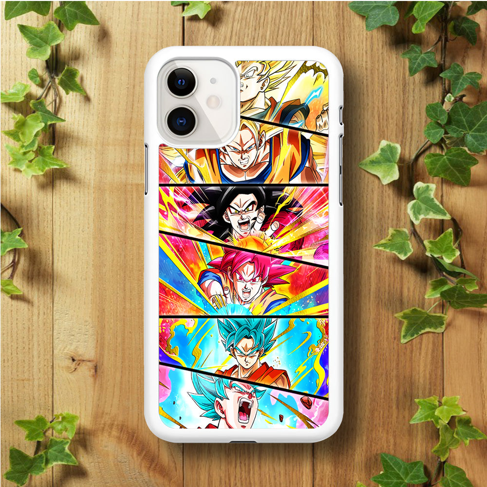 Super Saiyan Goku Collage Iphone 11 Hoesje Cc-98048-0