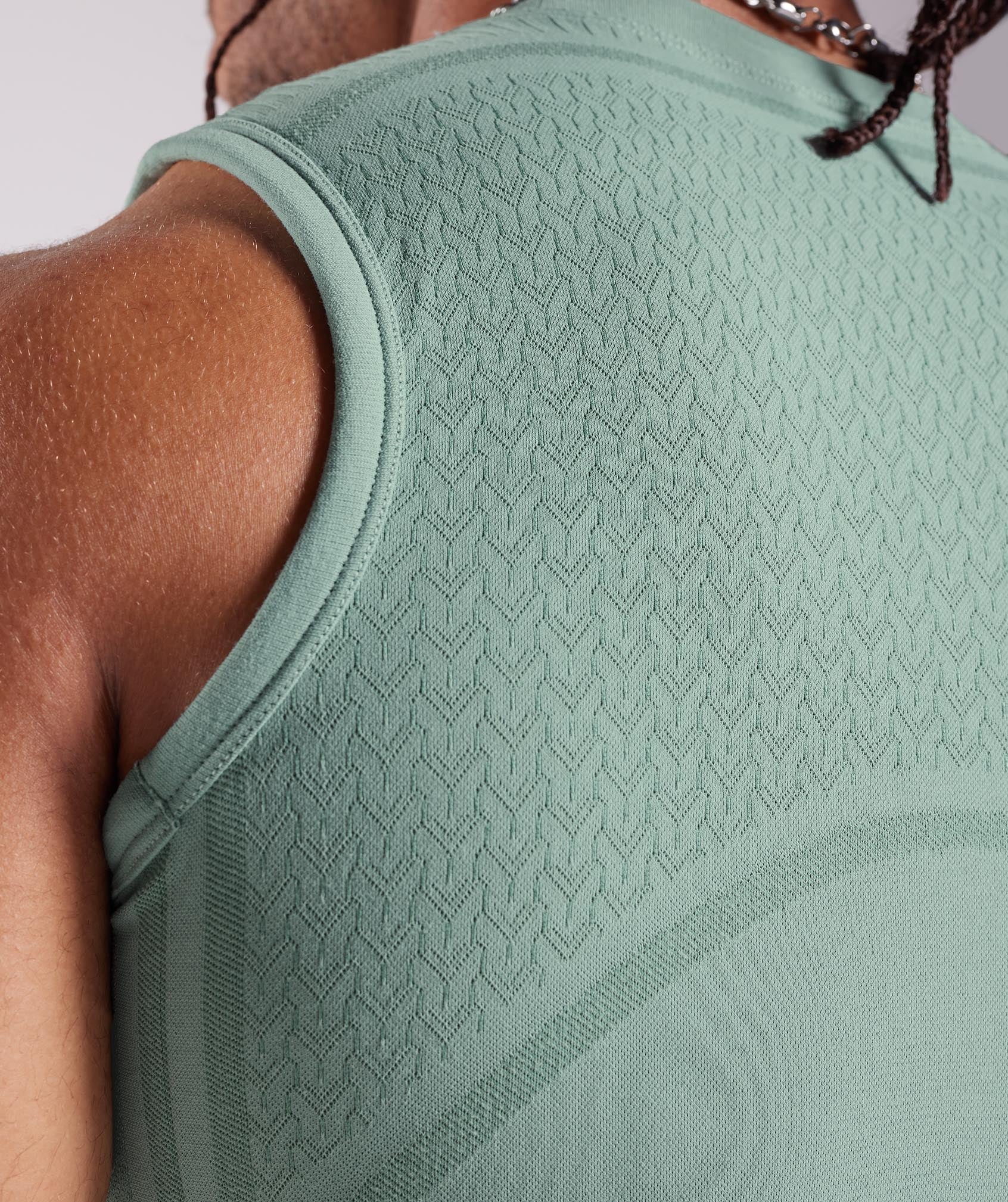 315 Seamless Tank in Frost Teal/Ink Teal - view 6