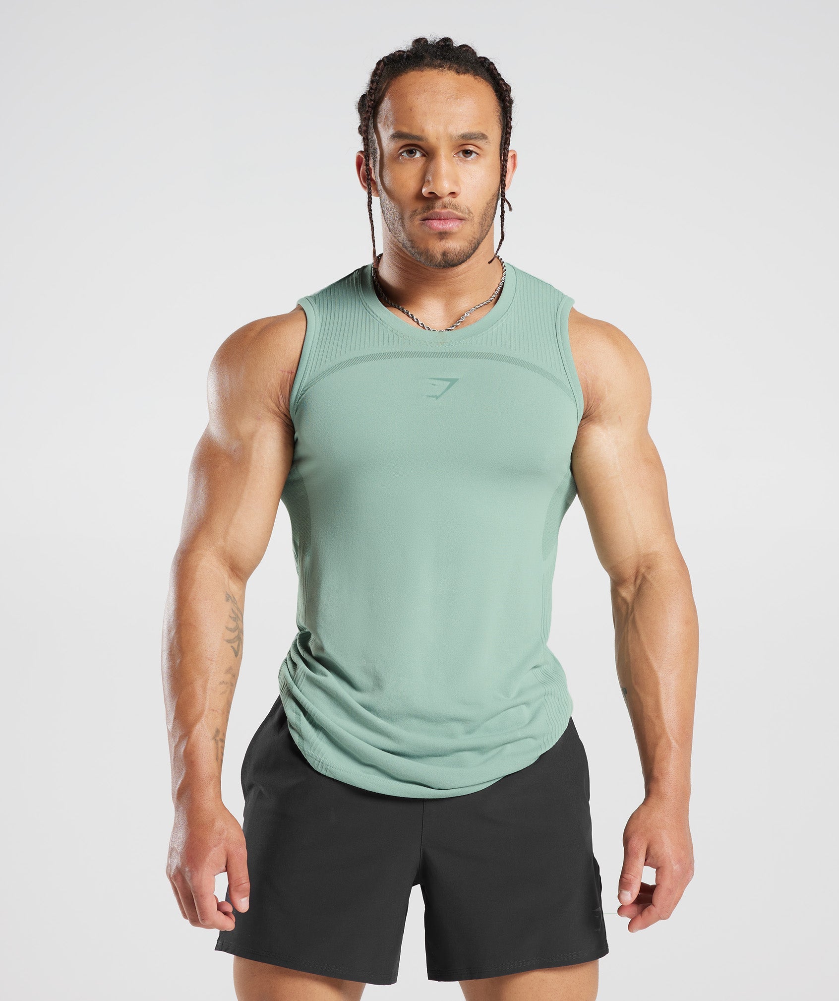 315 Seamless Tank in Frost Teal/Ink Teal - view 1