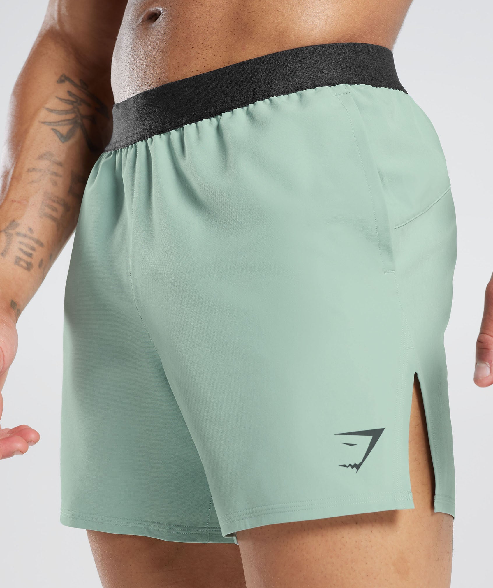 315 Woven Shorts in Frost Teal - view 5