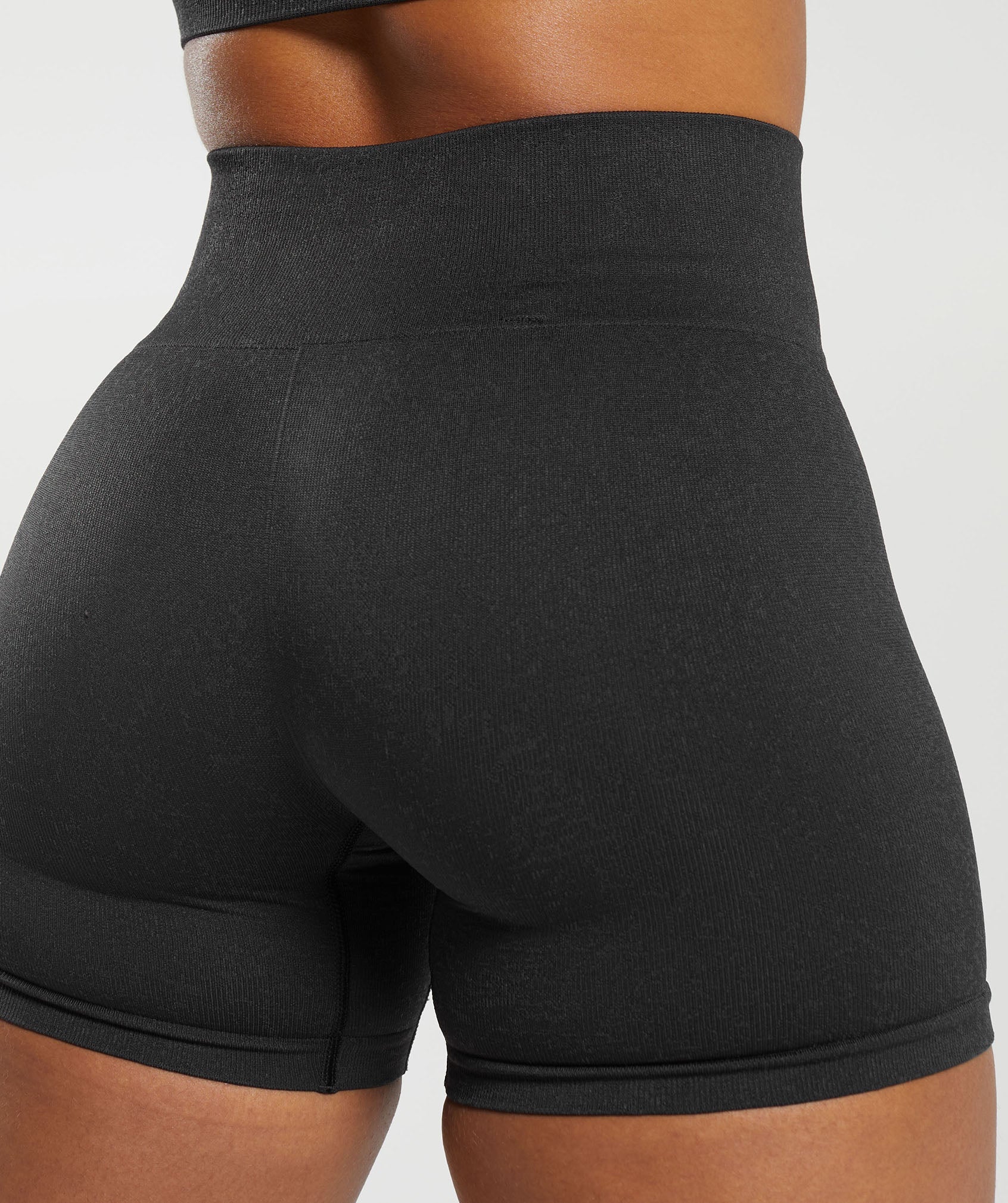 Adapt Fleck Seamless Shorts in Black/Smokey Grey - view 6