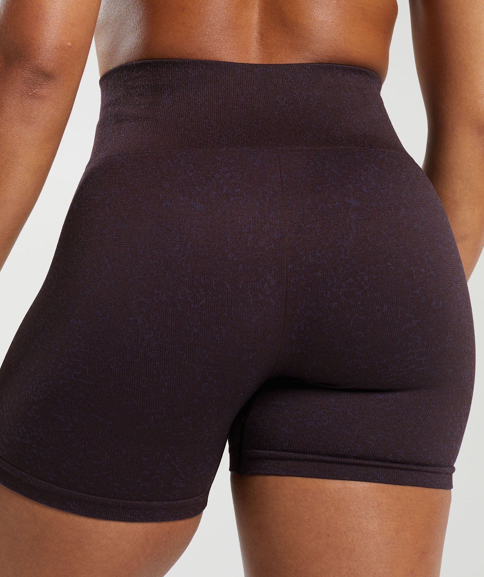 Adapt Fleck Seamless Shorts in Plum Brown/Dewberry Purple - view 6