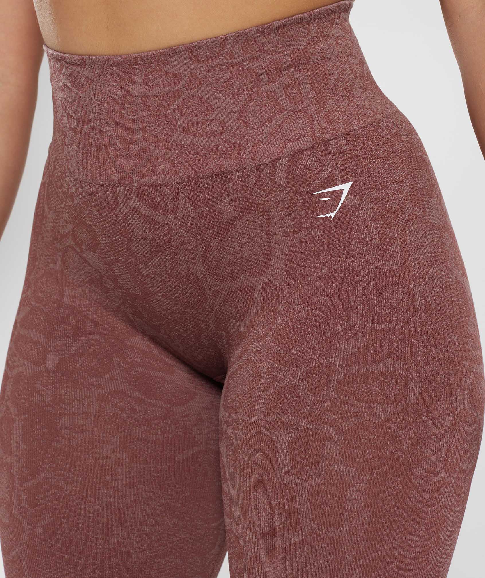 Adapt Animal Seamless Cycling Shorts in Modern Blush Pink/Magenta Brown - view 6