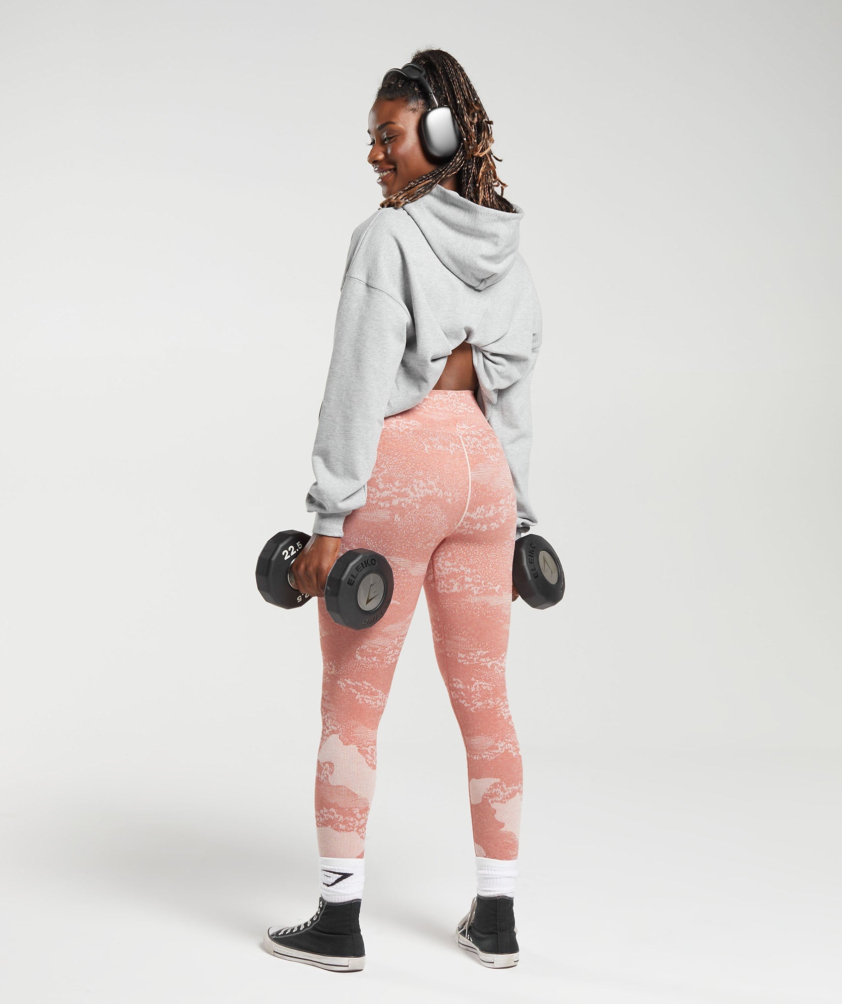 Adapt Camo Seamless Leggings in Misty Pink/Hazy Pink - view 4