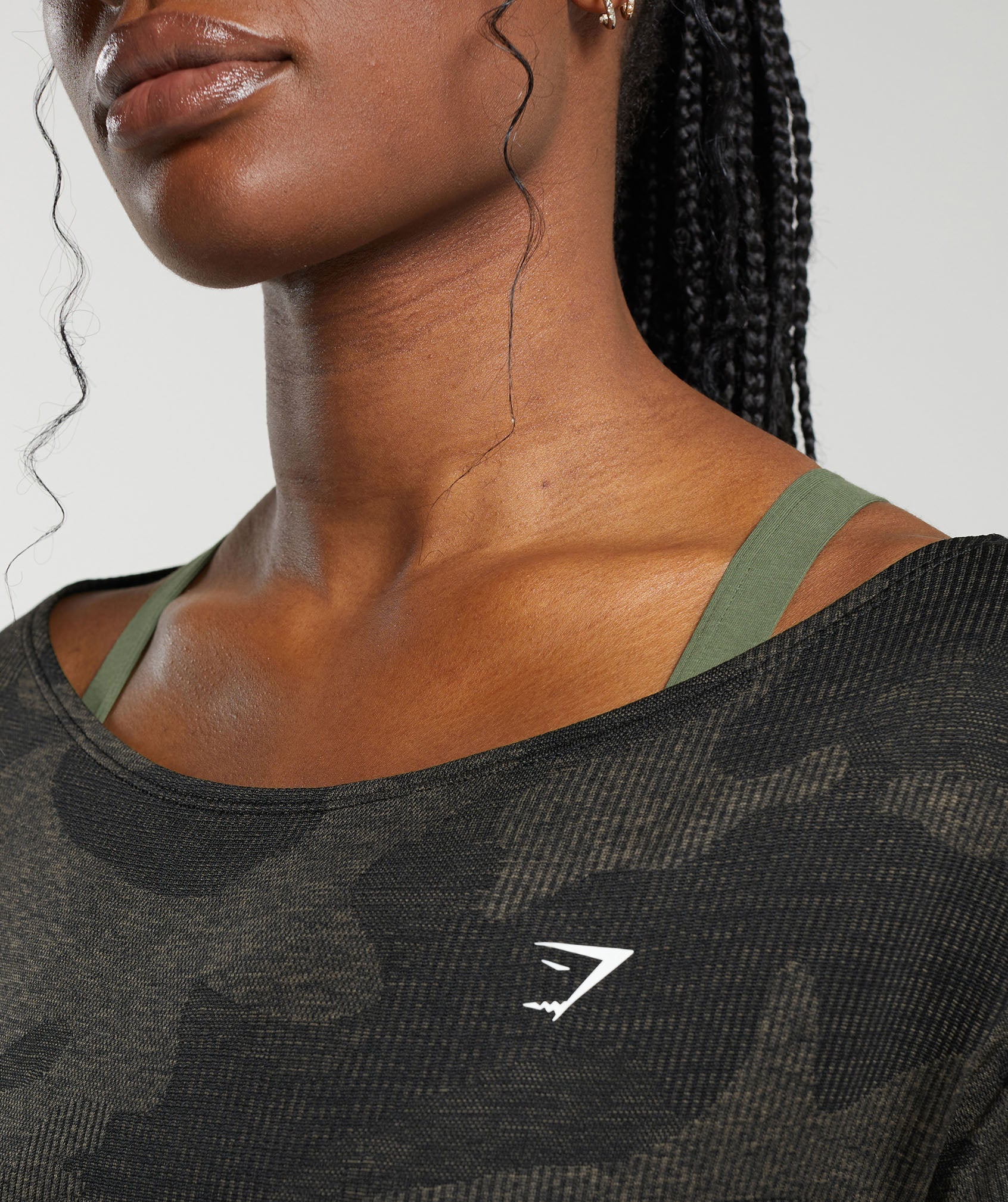 Adapt Camo Seamless T-Shirt in Black/Camo Brown - view 5