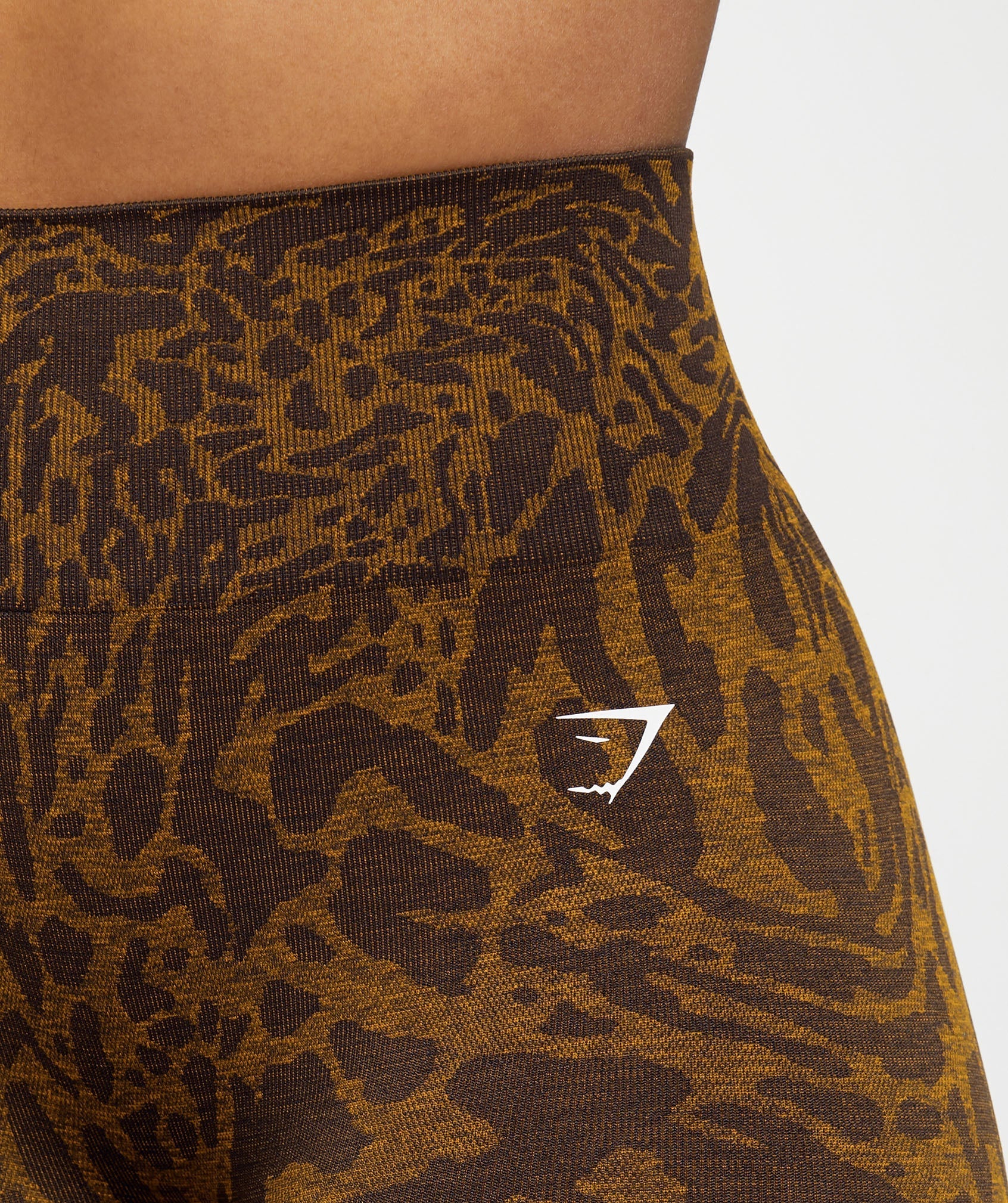 Adapt Safari Tight Shorts in Archive Brown/Burnt Yellow - view 5