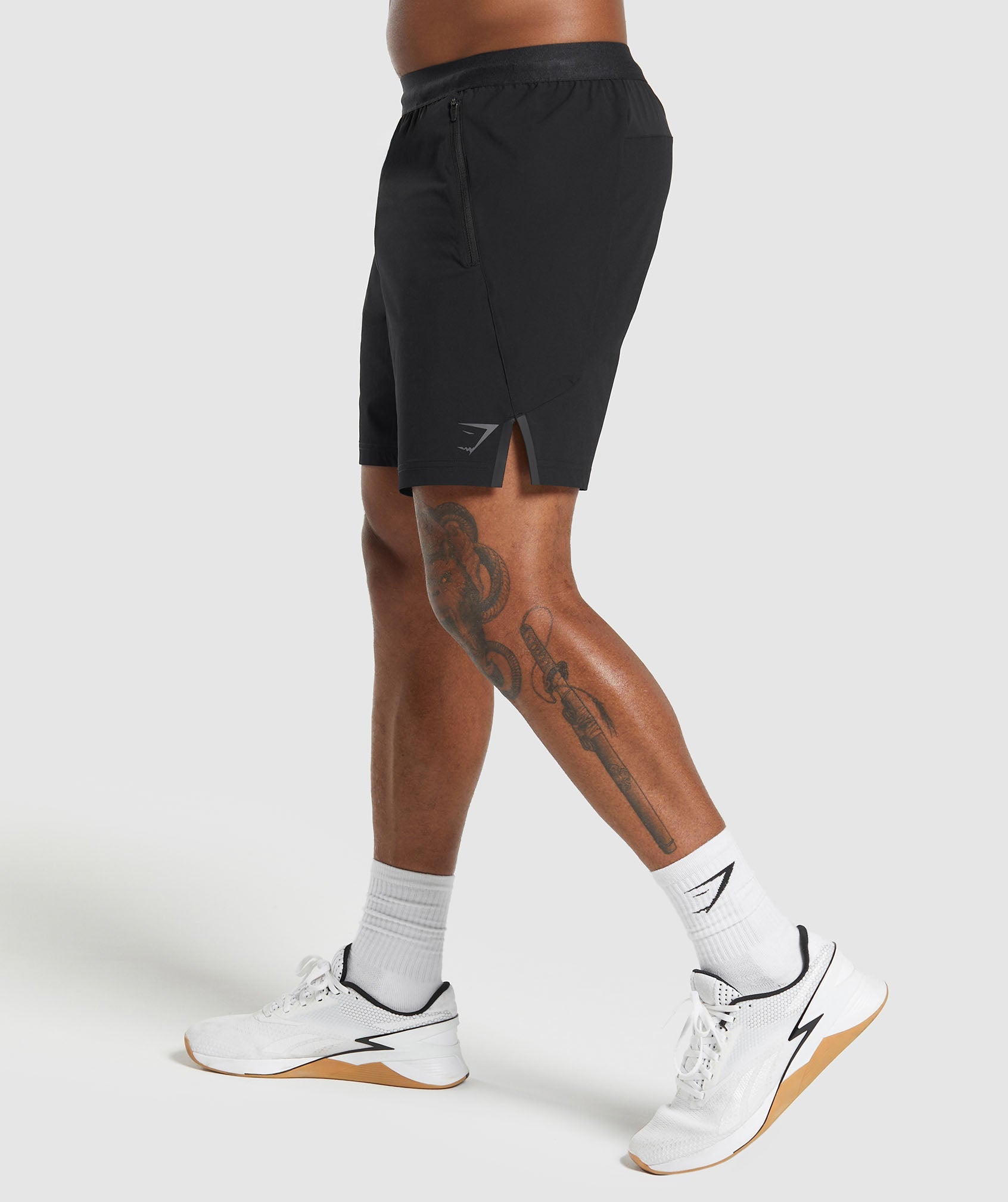 Apex 7" Hybrid Shorts in Black - view 3
