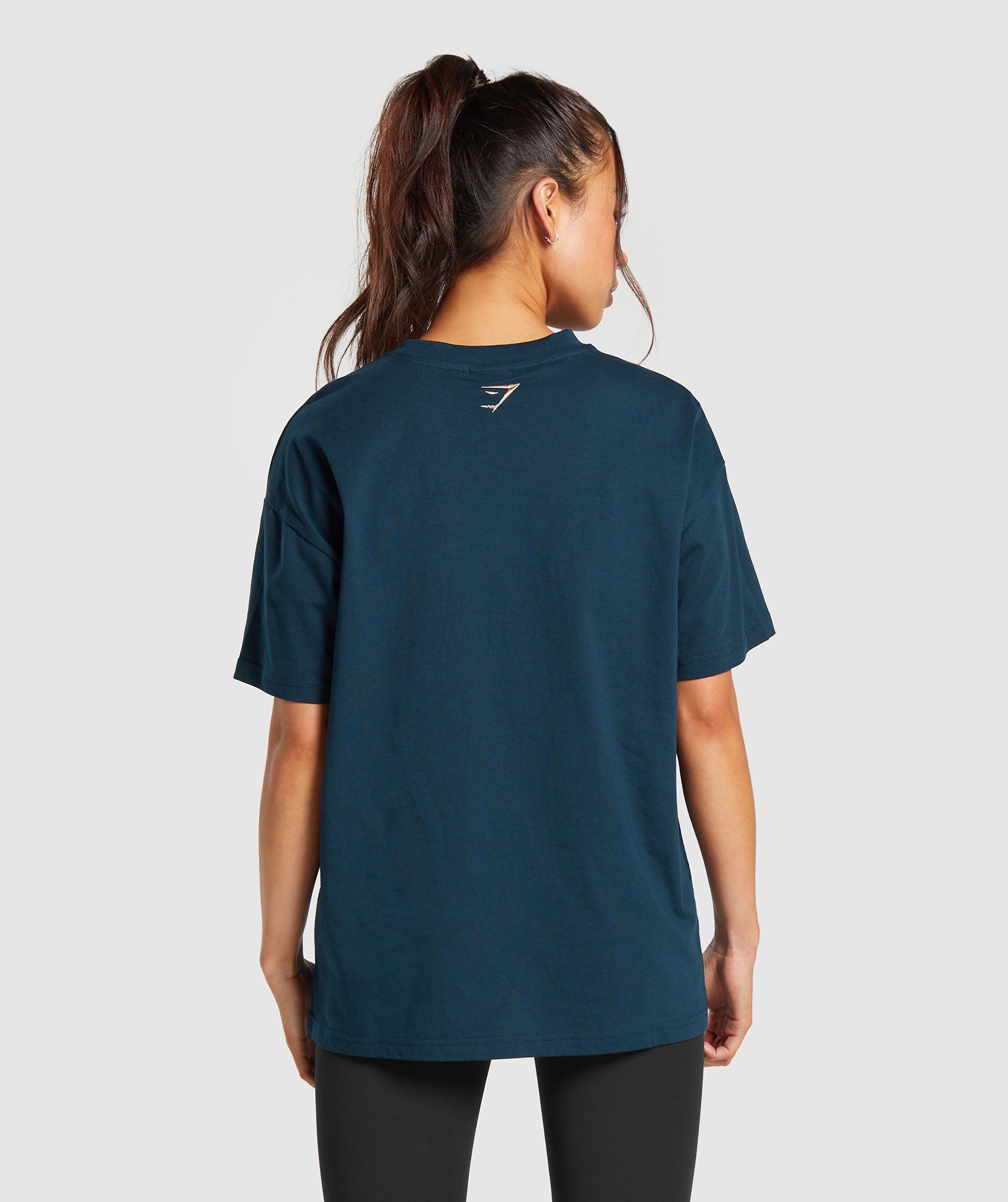 Block Oversized T-Shirt in Navy - view 2