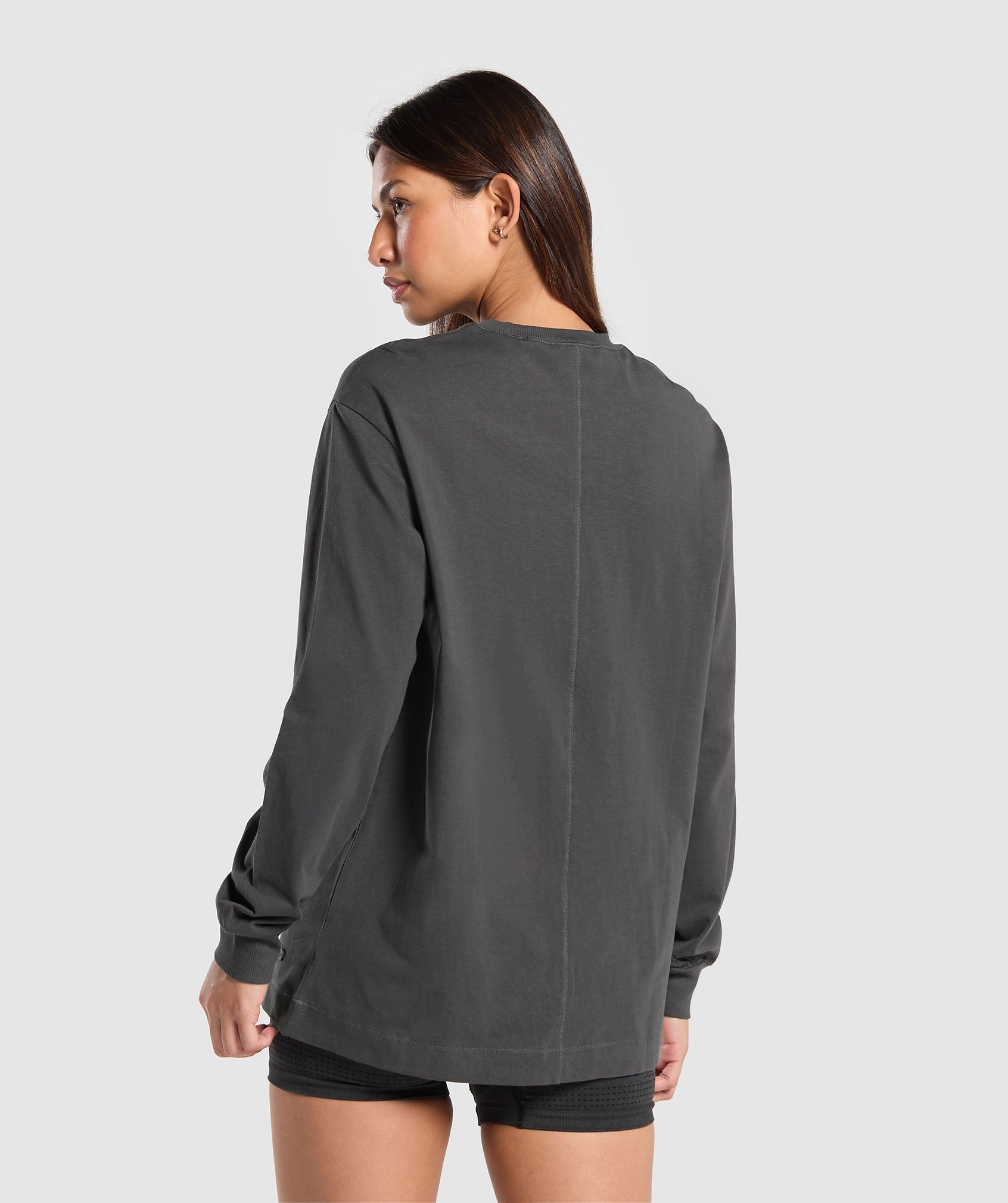 Cotton Oversized Long Sleeve Top