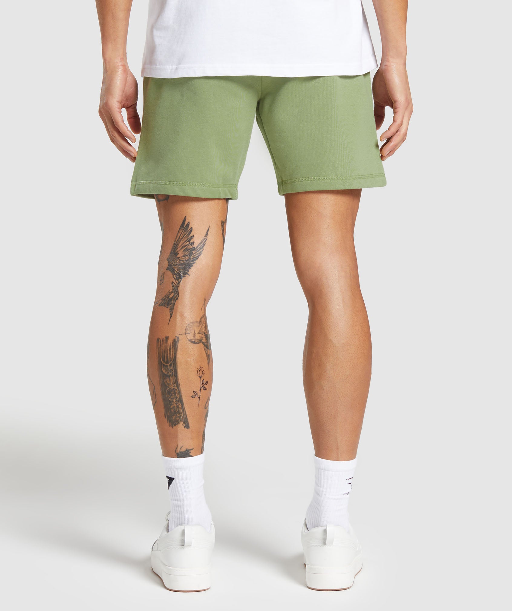 Crest 7" Shorts in Natural Sage Green - view 2