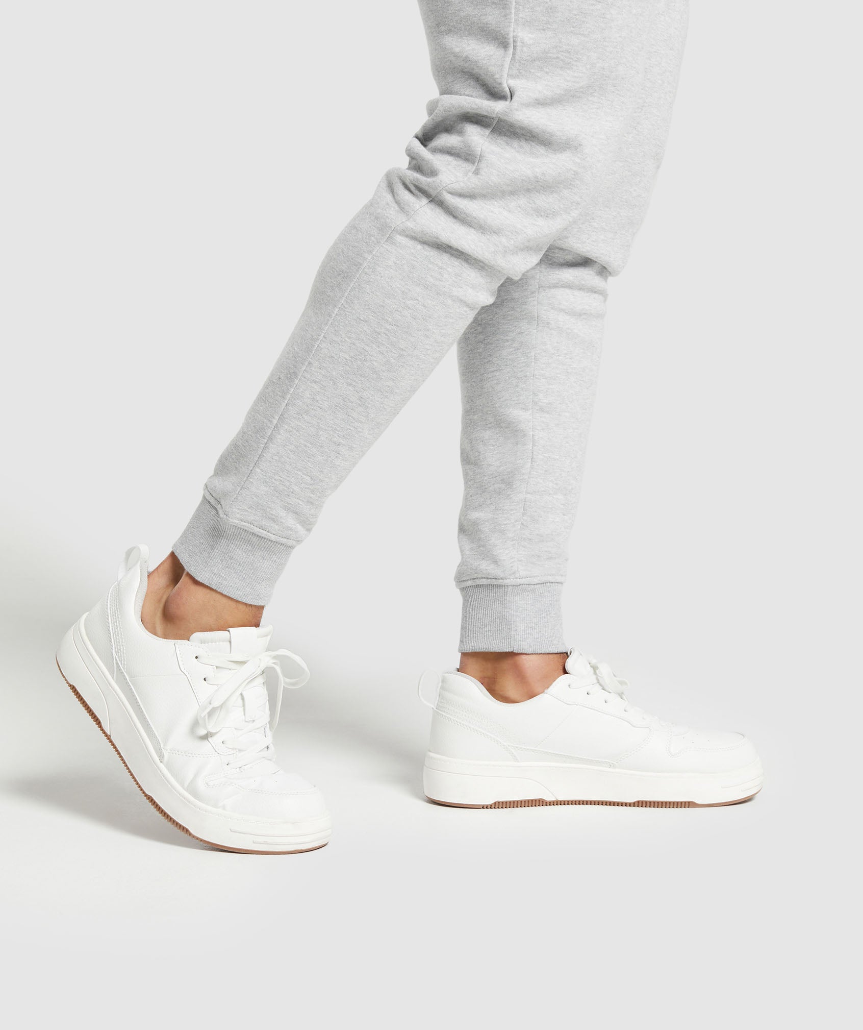 Crest Joggers in Light Grey Marl - view 6