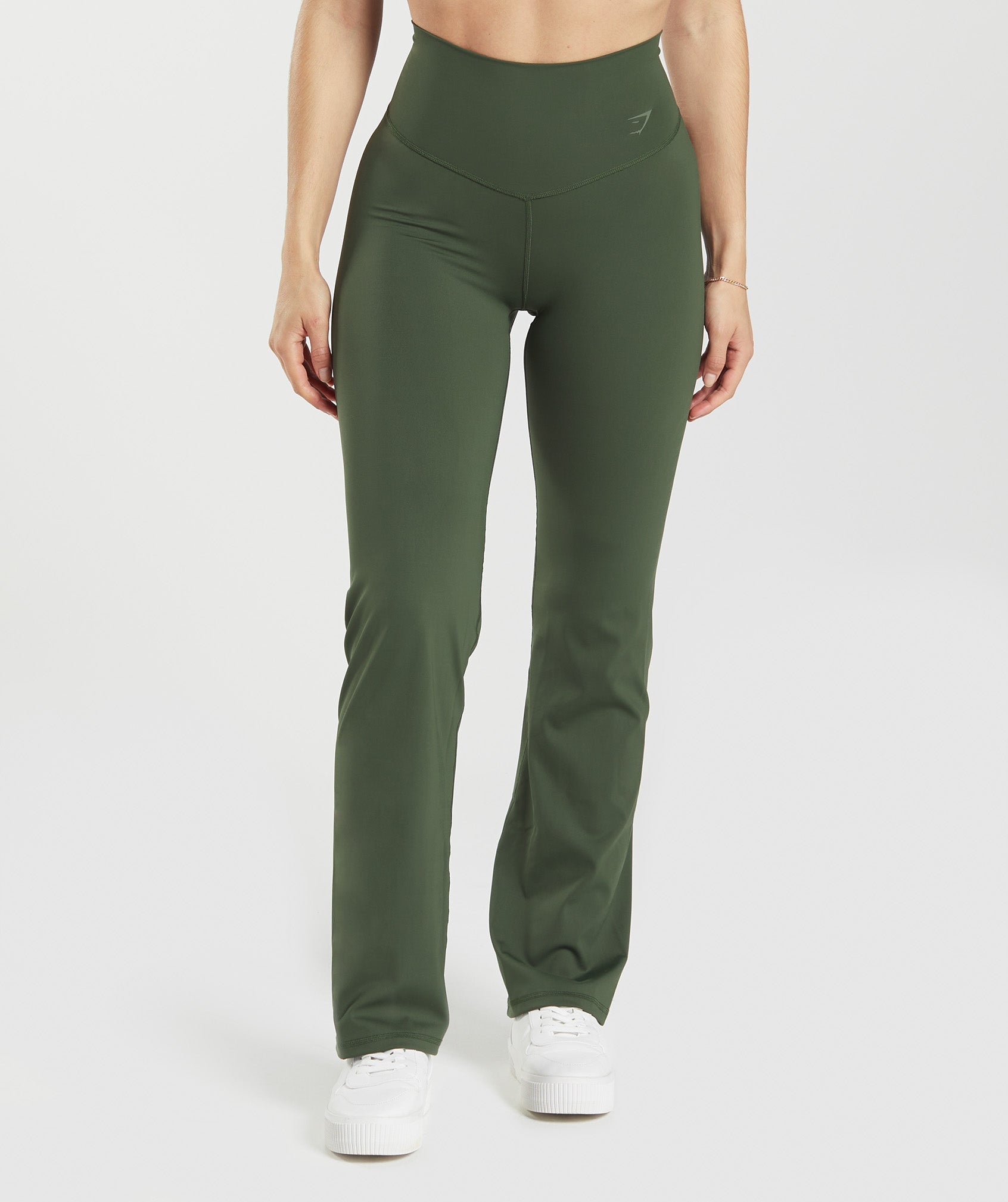 Elevate Flared Leggings in Moss Olive - view 2