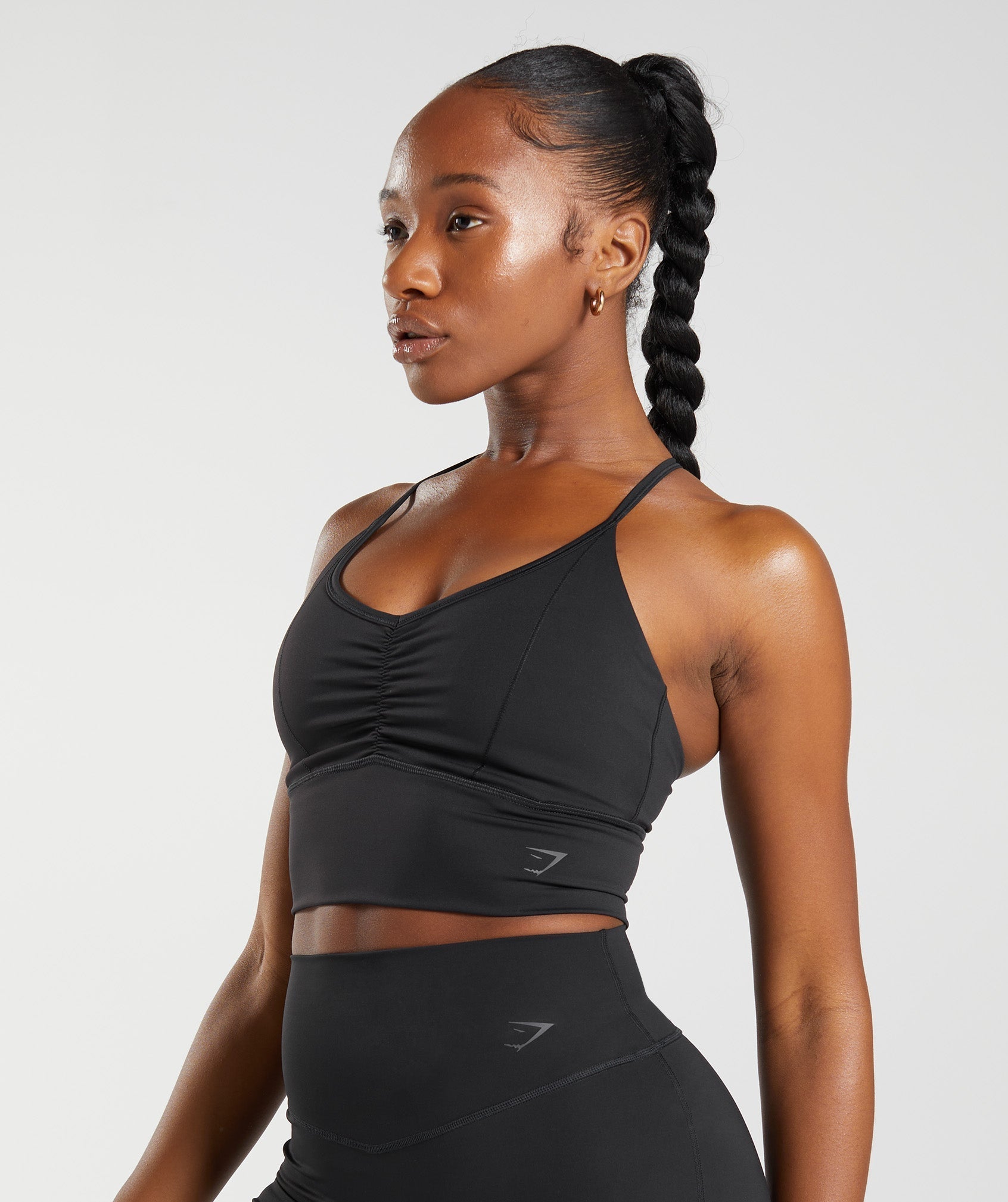 Elevate Longline Sports Bra in Black - view 3