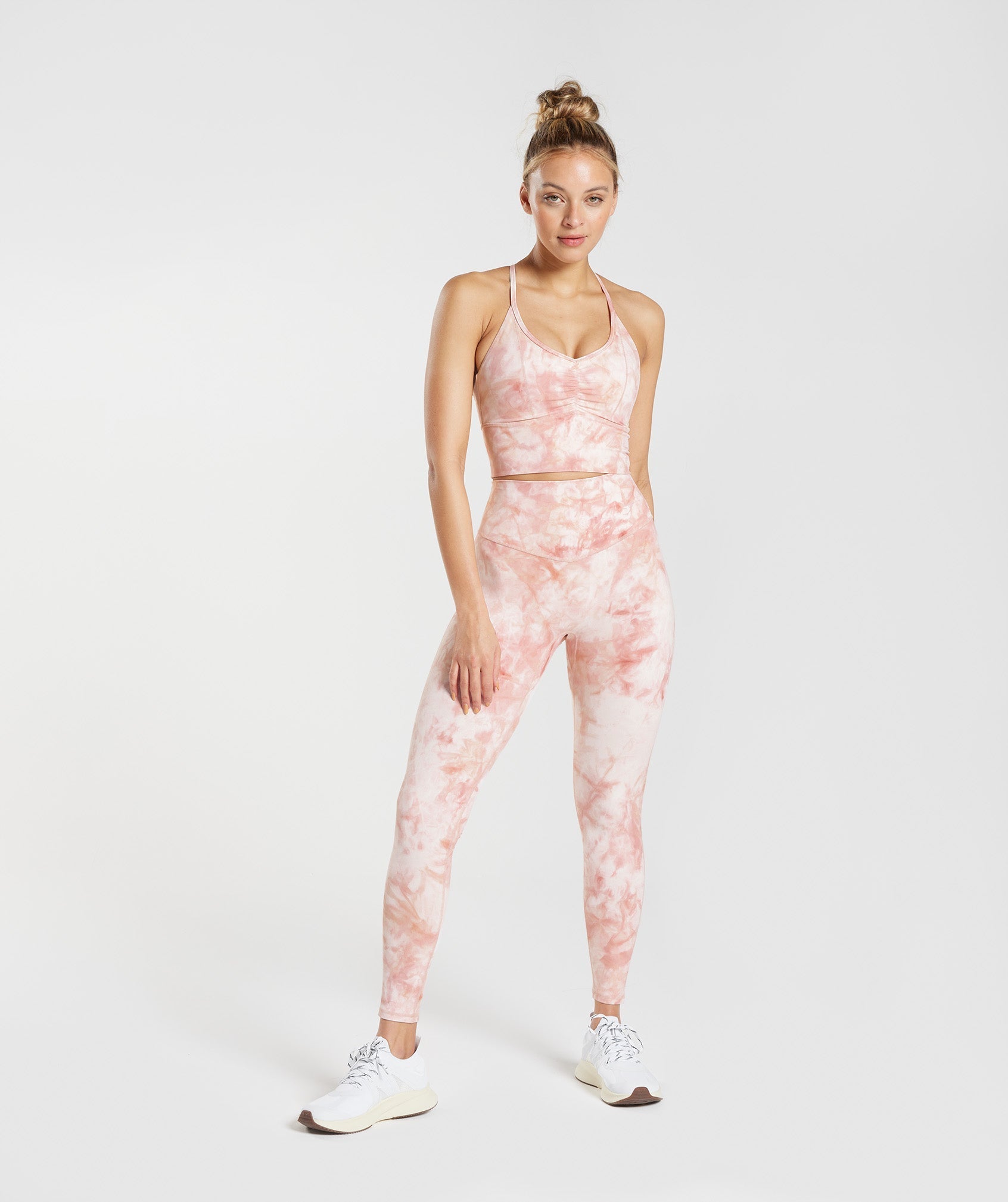 Elevate Spray Dye Leggings in White/Misty Pink/Scandi Pink - view 4