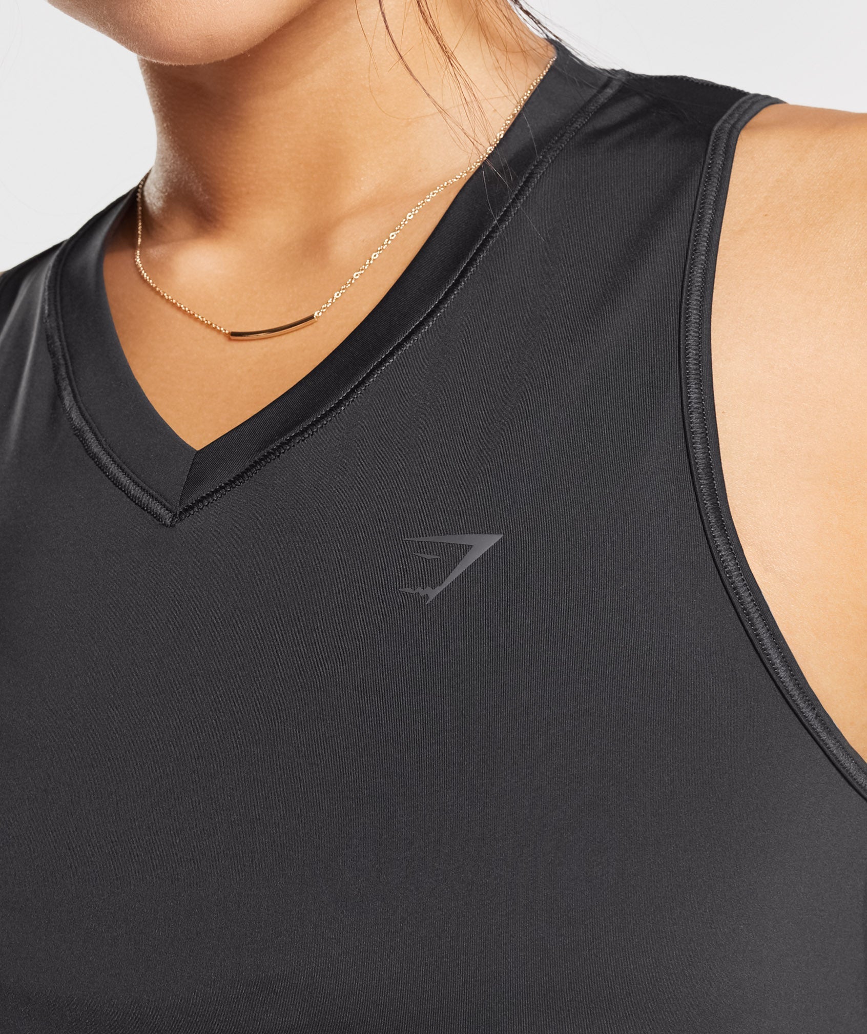 Elevate Longline Tank in Black - view 5