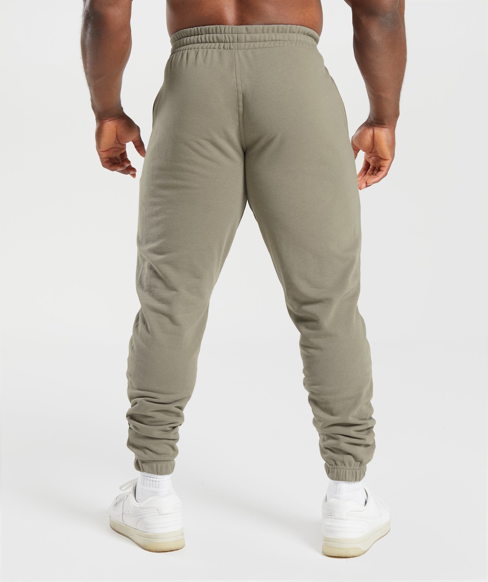 Essential Oversized Joggers in Linen Brown - view 2