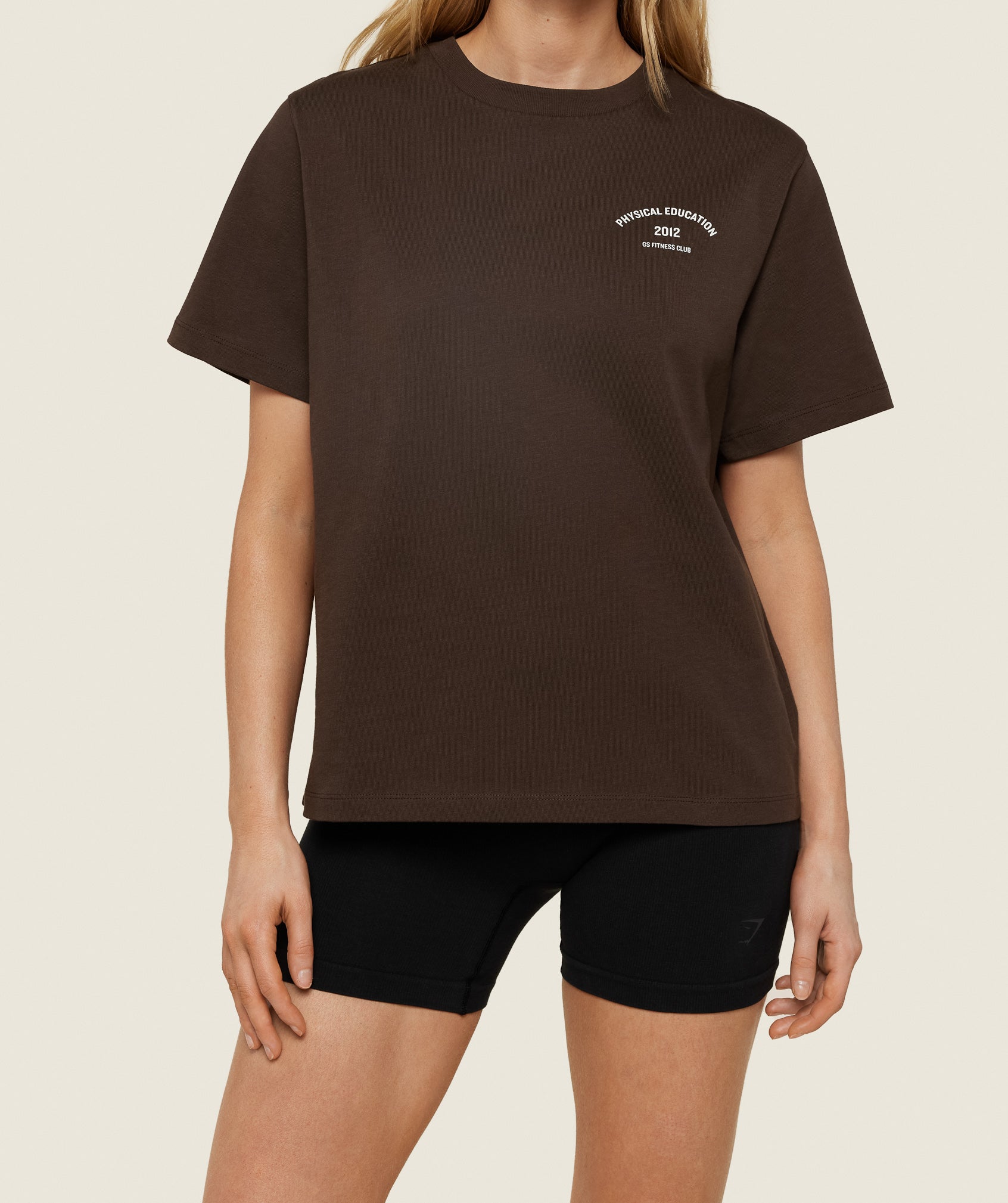 Phys Ed Graphic T-Shirt in Archive Brown - view 3
