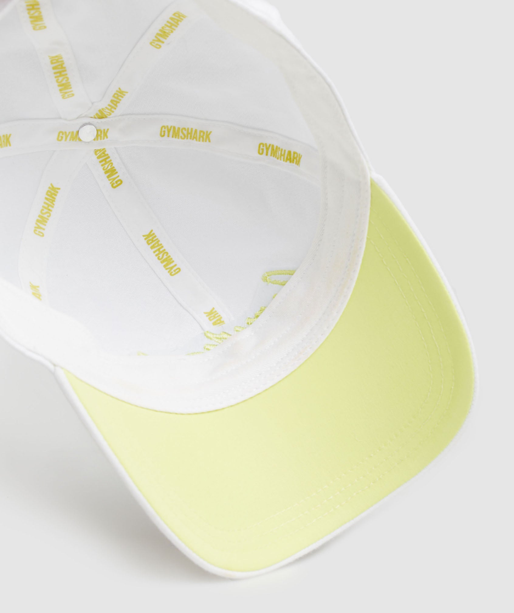 Handwriting Baseball Cap in White/Firefly Green - view 3